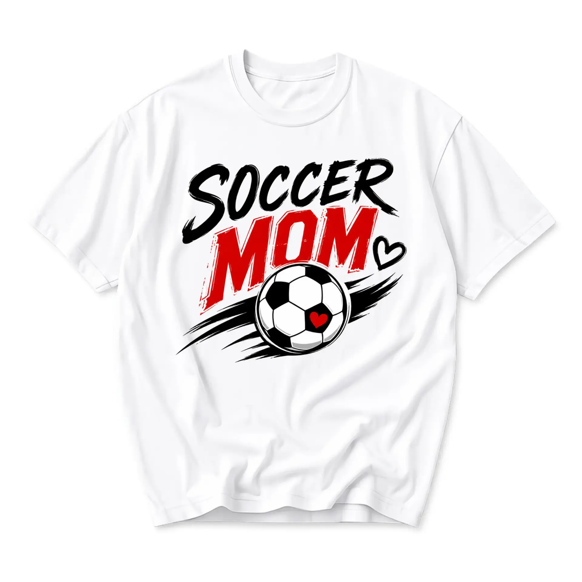 Graphic Tee Soccer Mom Sport Themed Casual Unisex Crew Neck T-Shirt for Everyday Wear and Athletic Event Enthusiasts