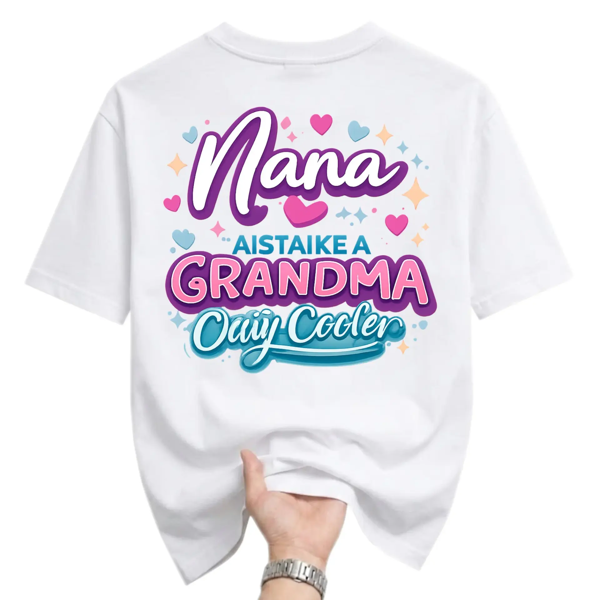 Funny Shirt Nana Is Like a Grandma Only Graphic Tee Casual Unisex Crew Neck