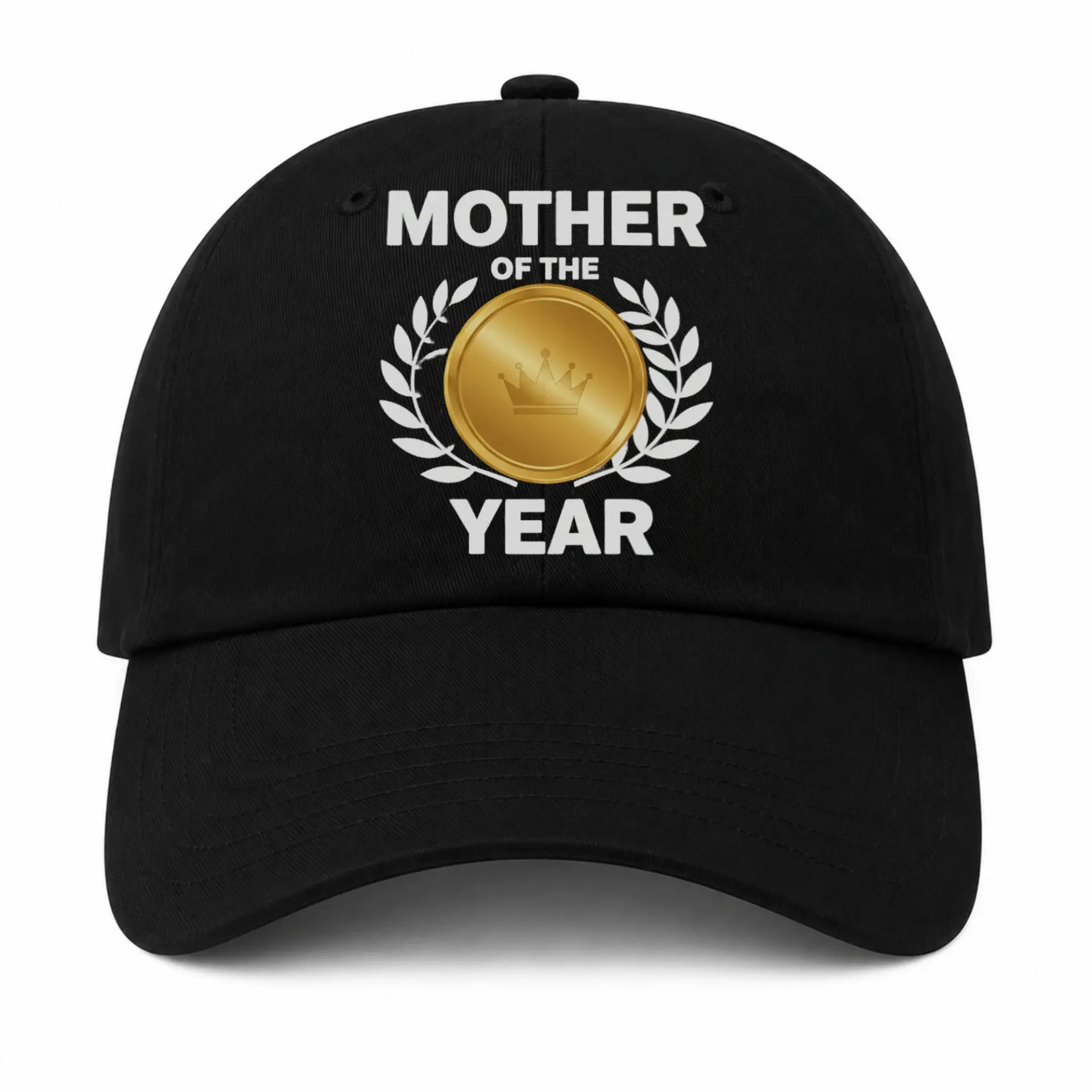 Baseball Cap Mother of the Year Design Comfortable Cotton Headwear