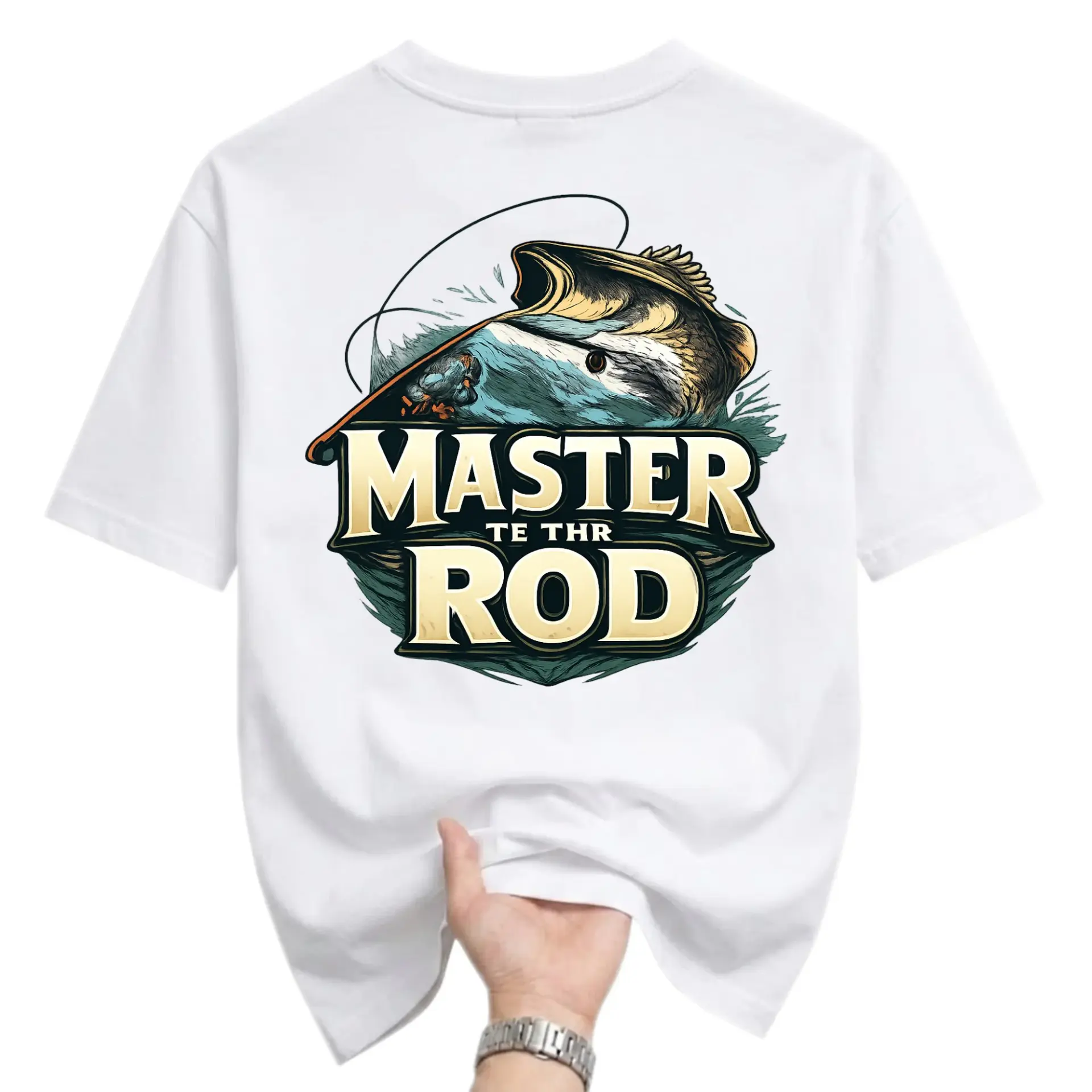 Funny Shirt Master the Rod Fishing Graphic Tee Unisex Casual Apparel