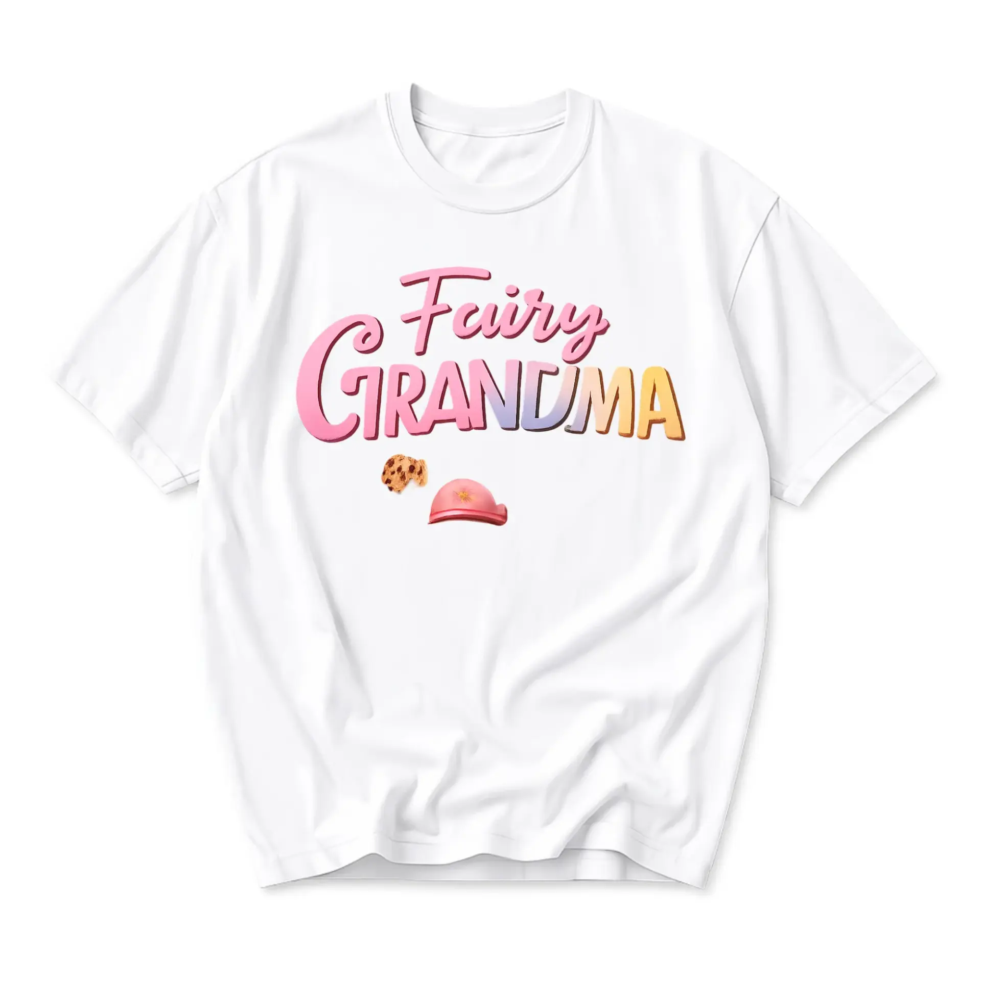 Funny Shirt Fairy Grandma Graphic Tee Unisex Casual Crew Neck Soft Cotton