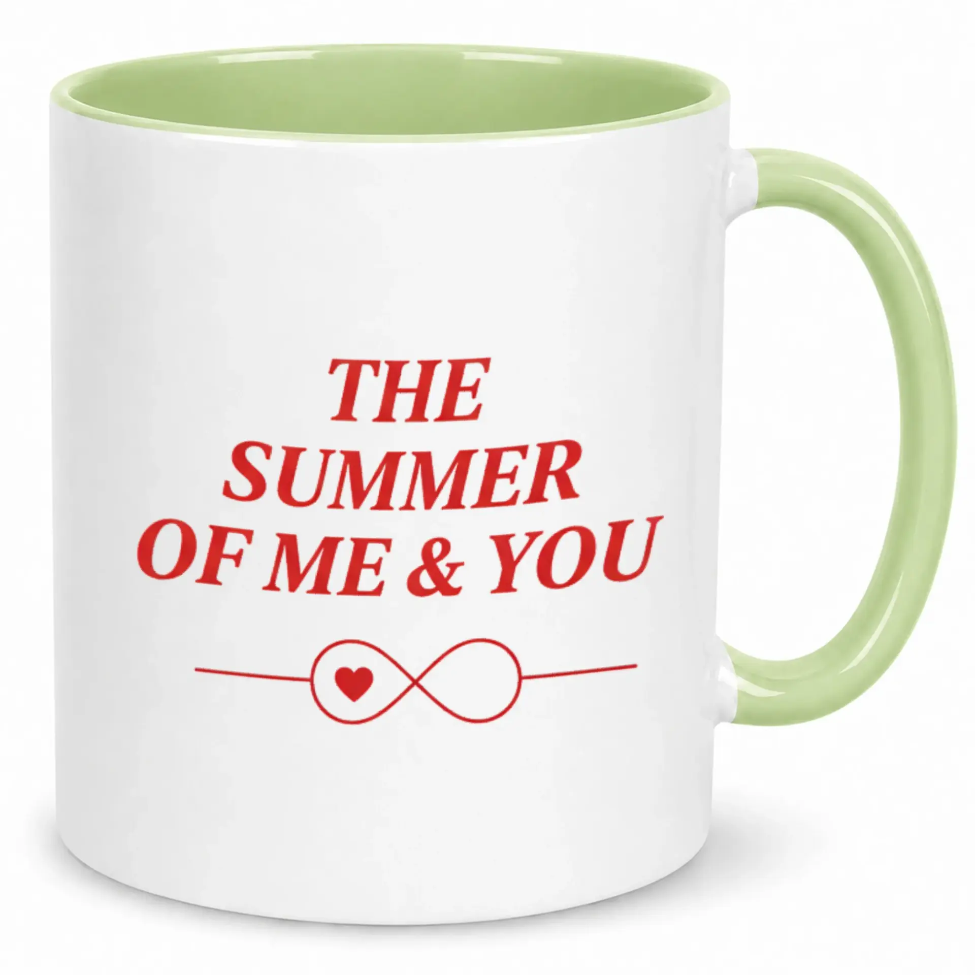 Romantic Ceramic Coffee Mug with "the Summer of Me & You" Design, Sentimental Relationship Themed Drinkware for Couples & Loved Ones