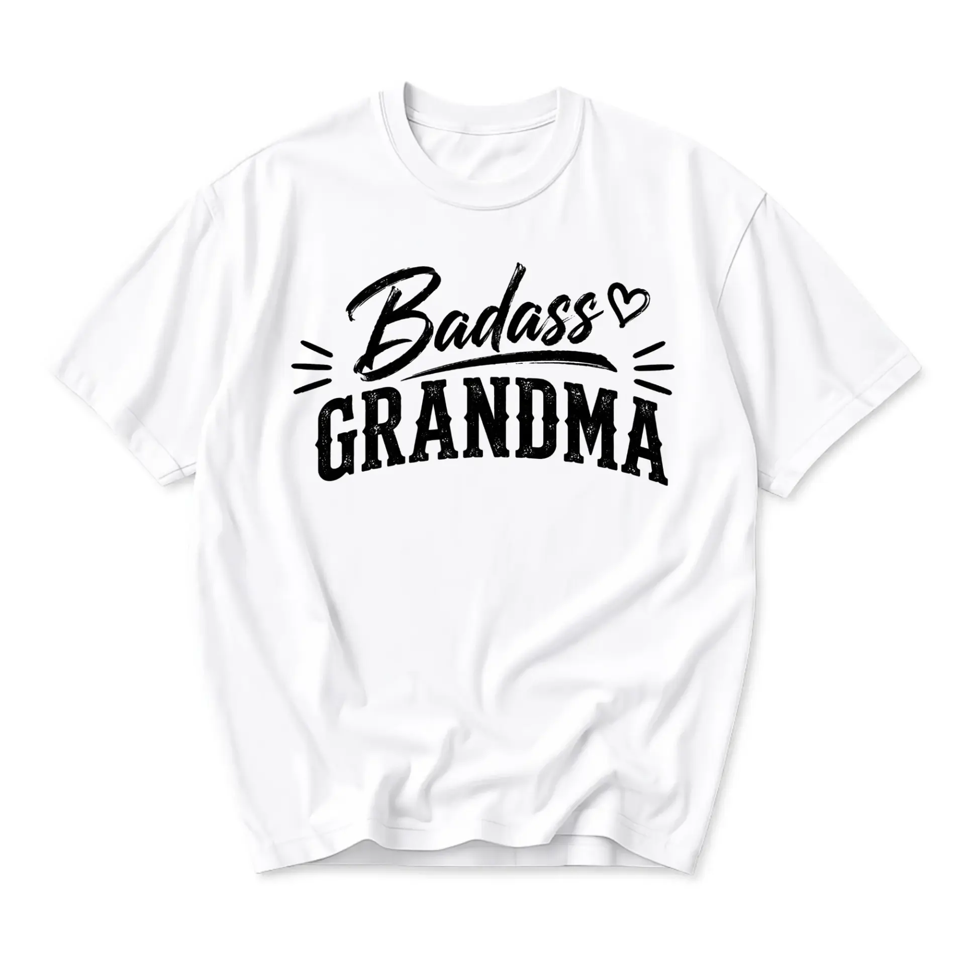 Funny Shirt Grandma Graphic Tee Casual Unisex Crew Neck T-Shirt Short