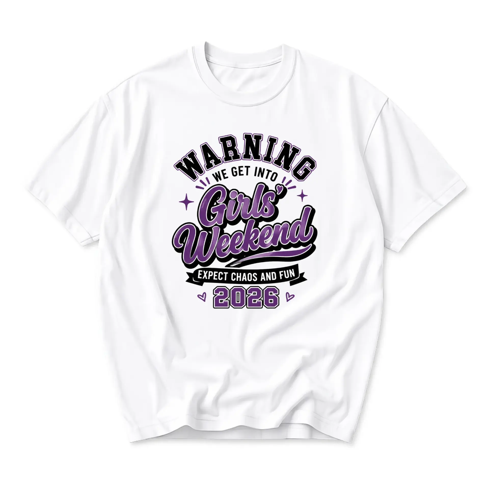 Funny Shirt Girls Weekend 2026 Graphic Tee Casual Unisex Crew Neck Short Sleeve Top for Everyday Expression Apparel