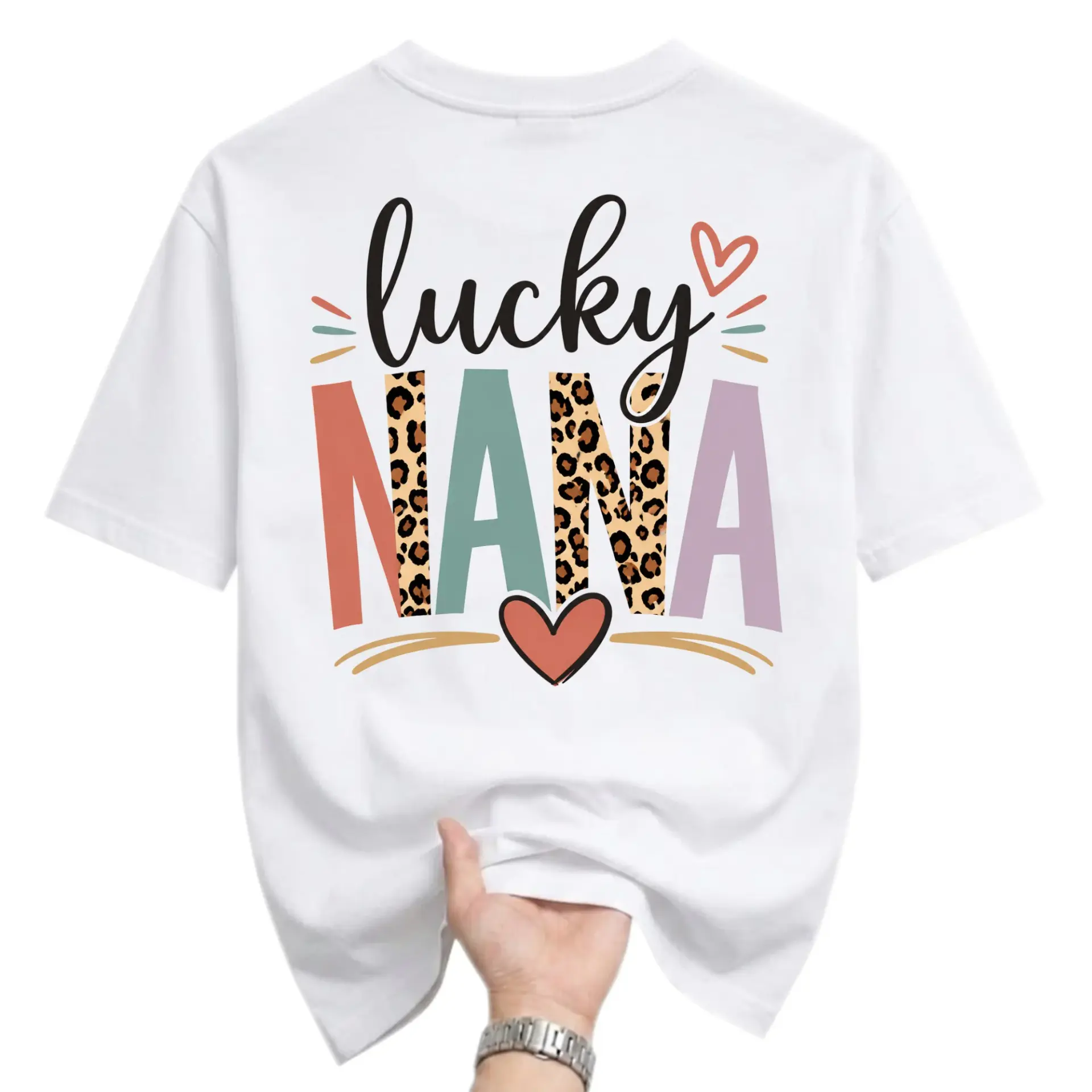 Lucky Nana Graphic Tee Unisex Crew Neck Casual Shirt Soft Cotton Blend