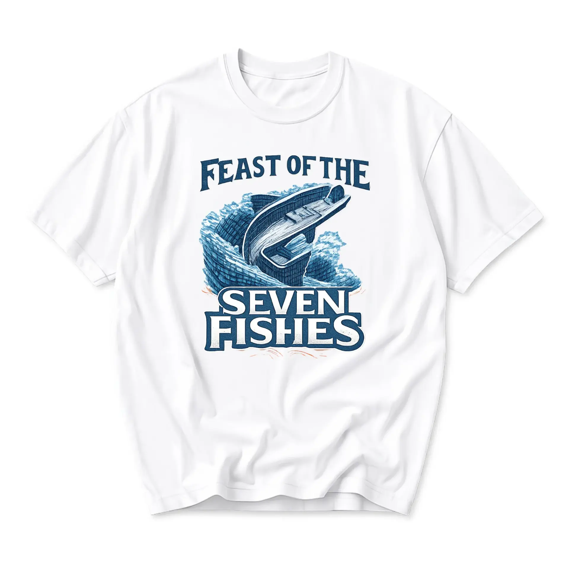 Graphic Tee Feast of the Seven Fishes Unisex Casual Shirt Short Sleeve