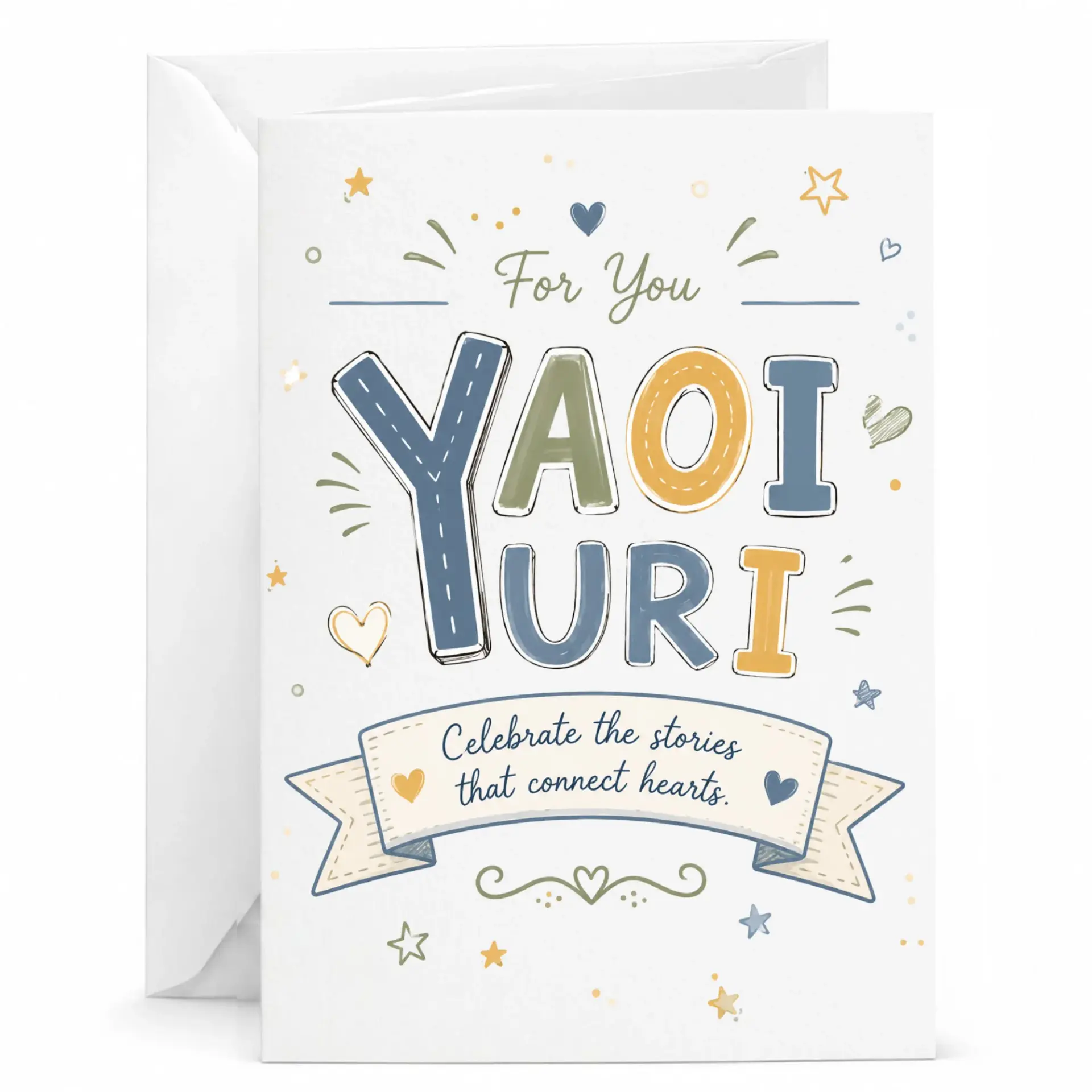Greeting Card the Stories That Hearts with Whimsical and Heart Illustrations for Special People