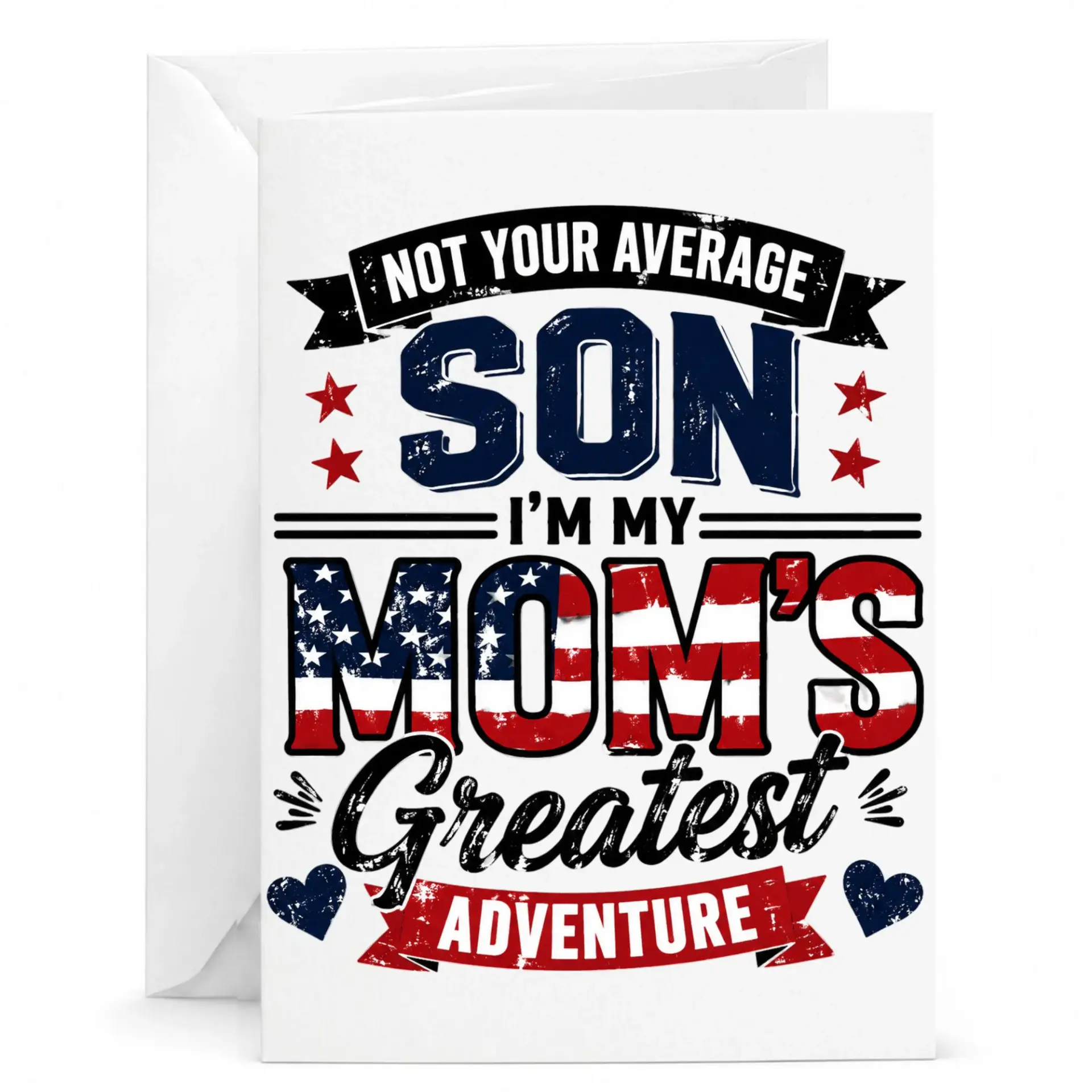 Greeting Card for Son, Not Your Average Son Mom's Greatest Adventure Design, Sentimental Family Sentiment Note
