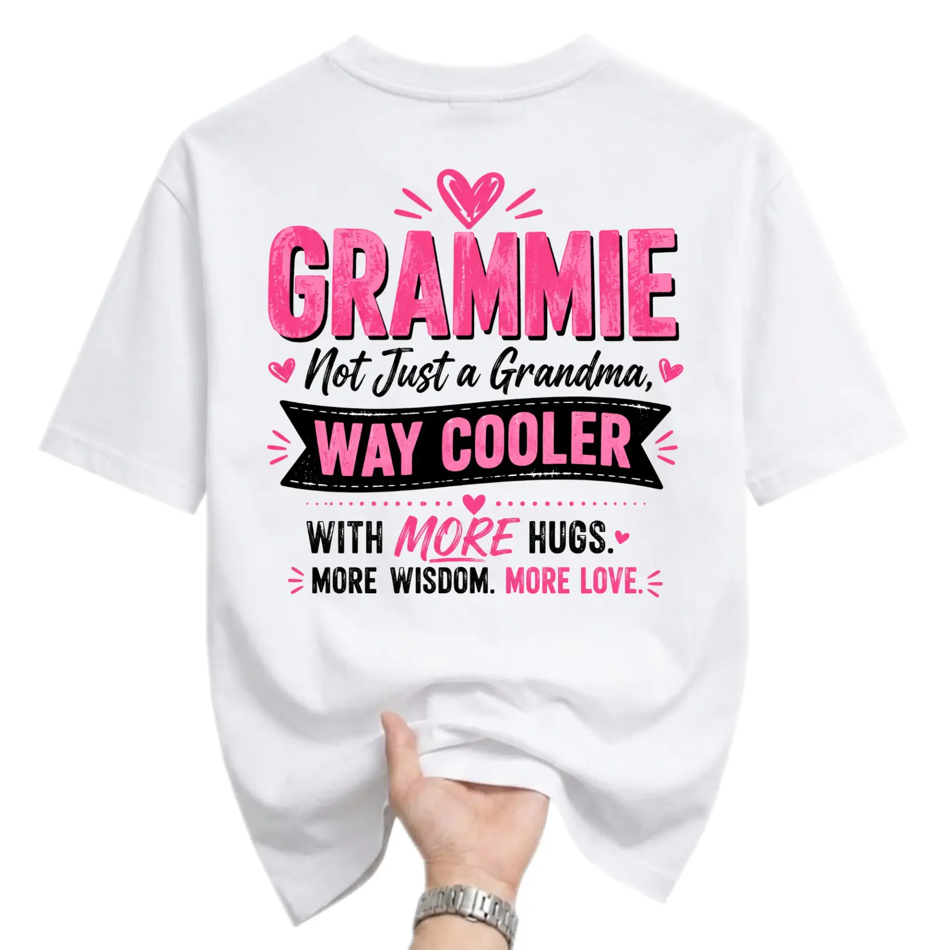 Graphic Tee Grammie Not Just a Grandma Way Funny Shirt Unisex Crew Neck
