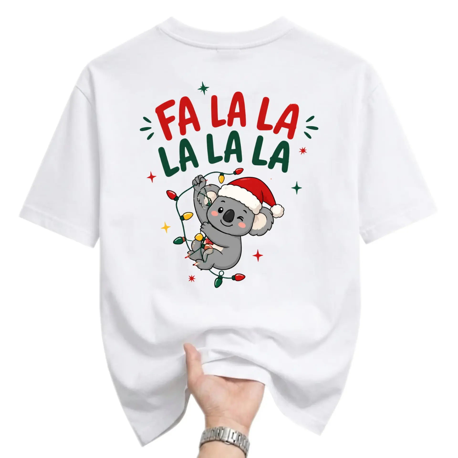 Funny Shirt Koala Christmas Graphic Tee Holiday Unisex Crew Neck Casual