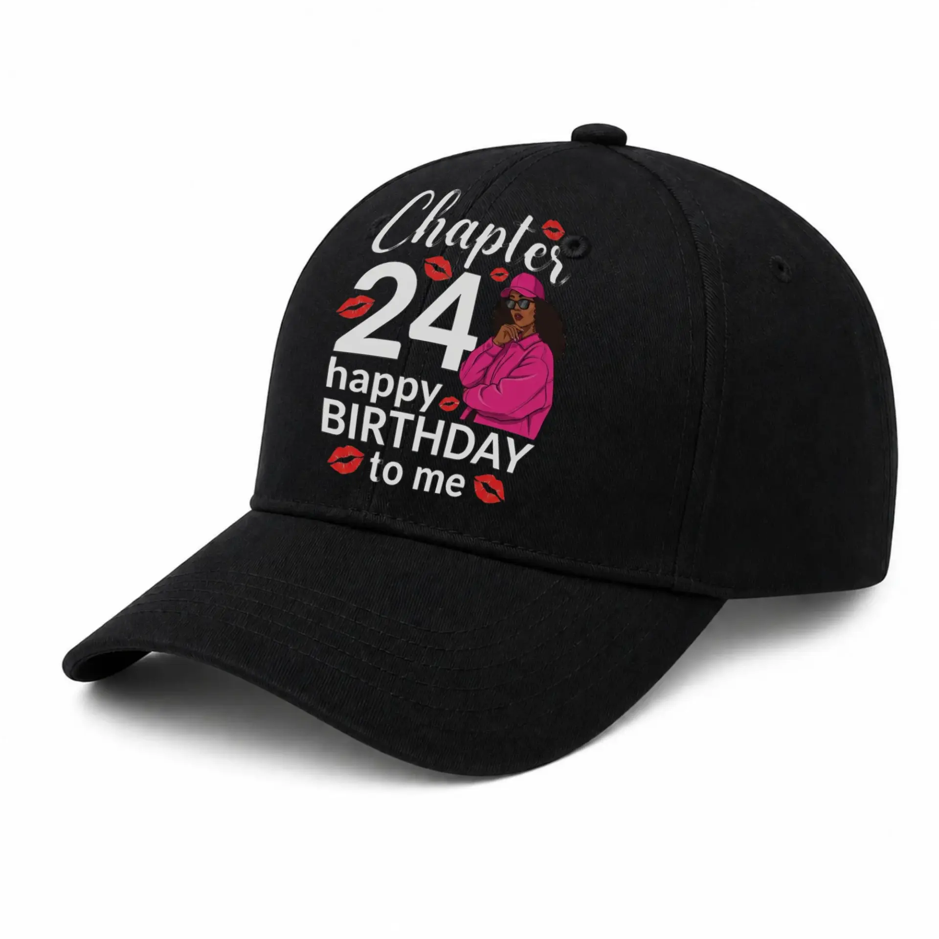 Vinyl Sticker Pack Chapter 24 Birthday Theme Decals for Personalizing Water Bottles Laptops and Journals Three Pieces