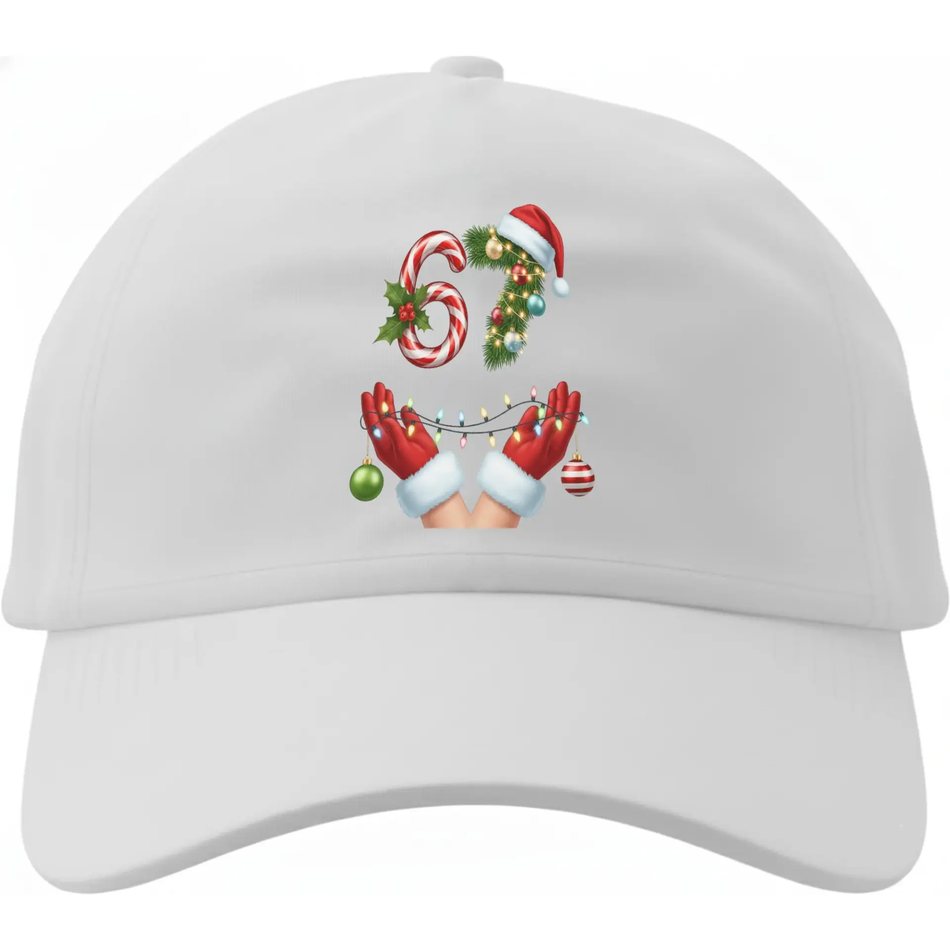 Dad Hat Sixty-Seventh Birthday Holiday Design Casual Cotton Baseball Cap with Festive Seasonal Graphic Print Decor