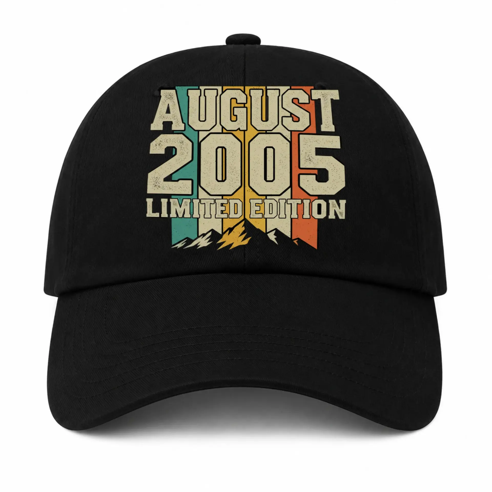 Baseball Cap Retro Mountain Graphic Dad Hat Adjustable Casual Headwear