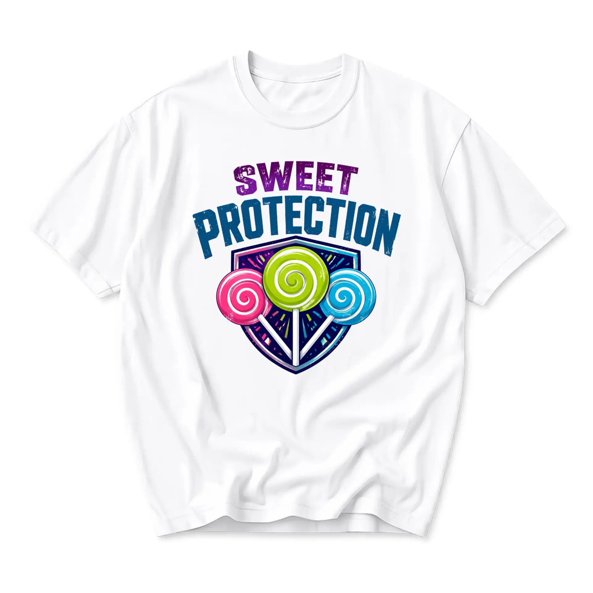 Funny Shirt Sweet Protection Graphic Tee Casual Unisex Short Sleeve Crew Neck Cotton Blend Soft Breathable Everyday Top