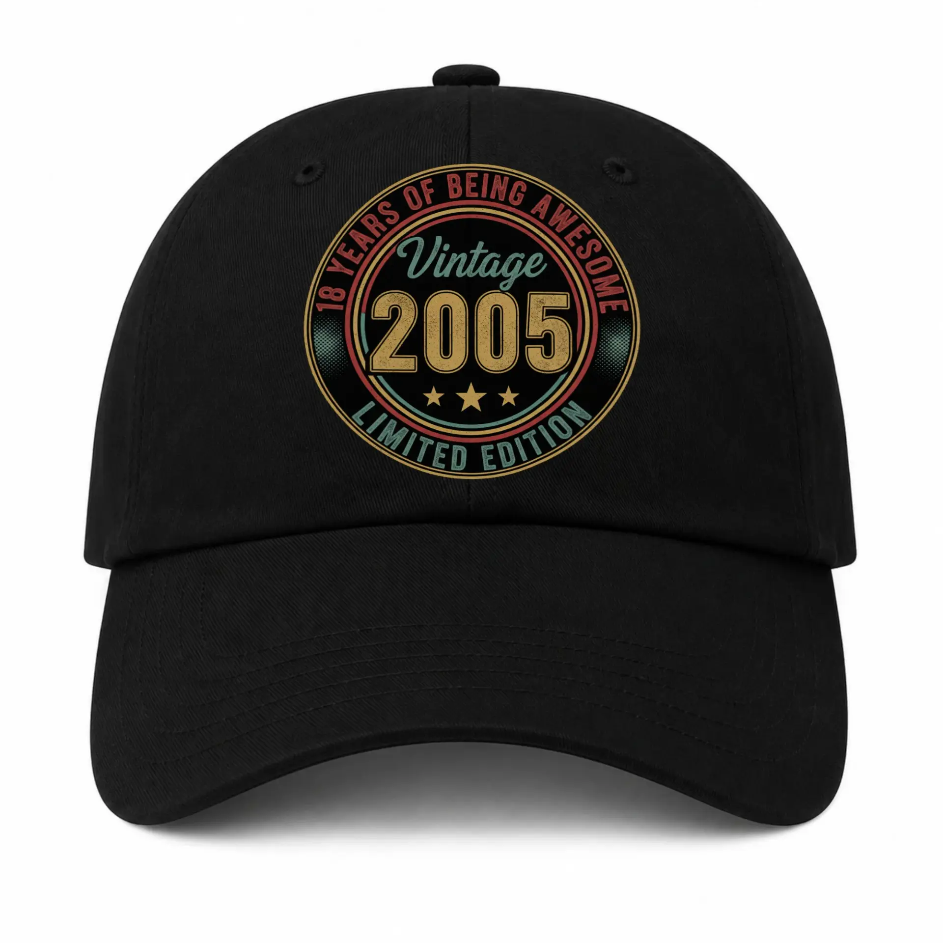 Baseball Cap Vintage 2005 18 Years of Being Awesome Retro Birthday Gift