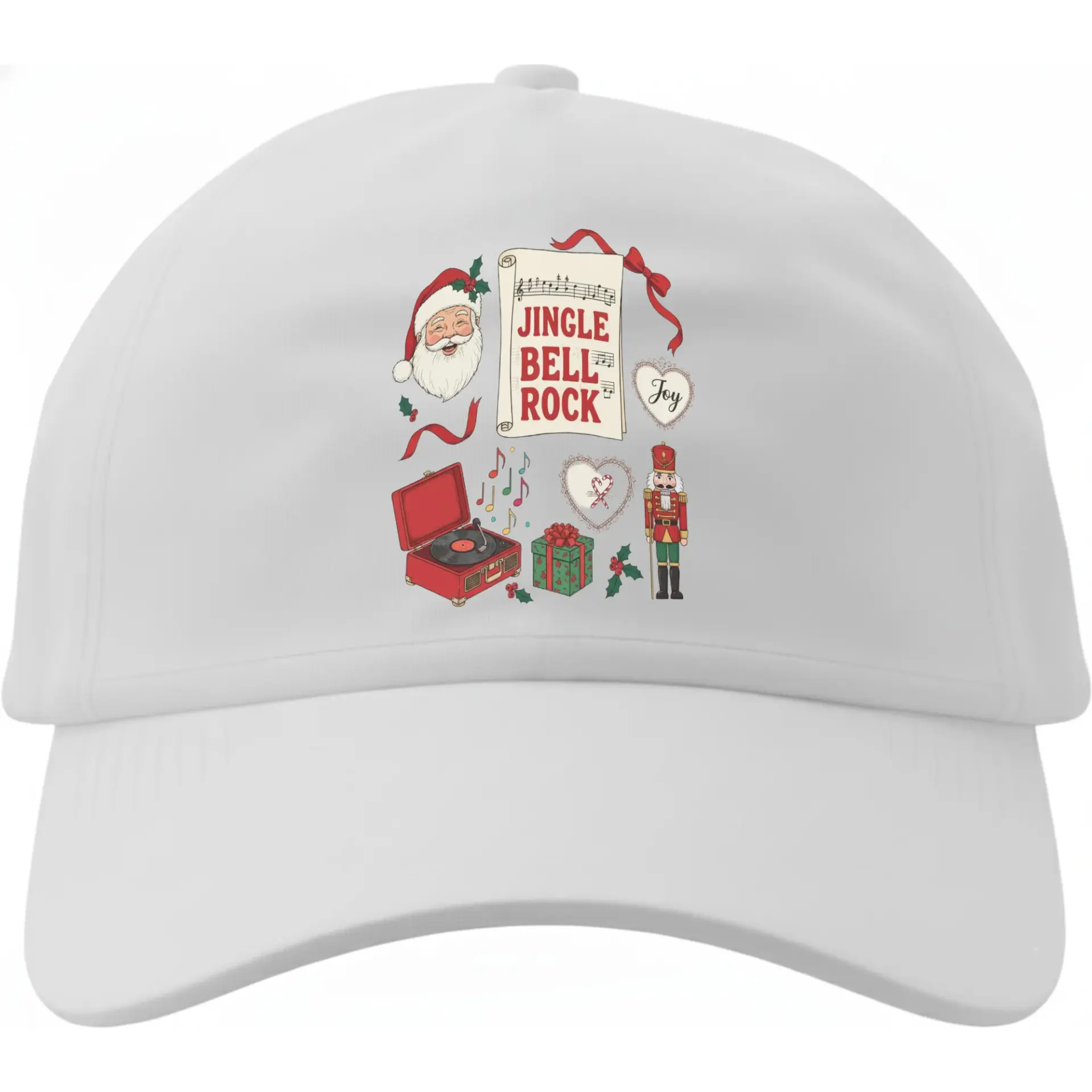 Baseball Cap Holiday Music Graphic Print Unisex Adjustable Dad Hat Cotton Blend Casual Everyday Headwear for Adults