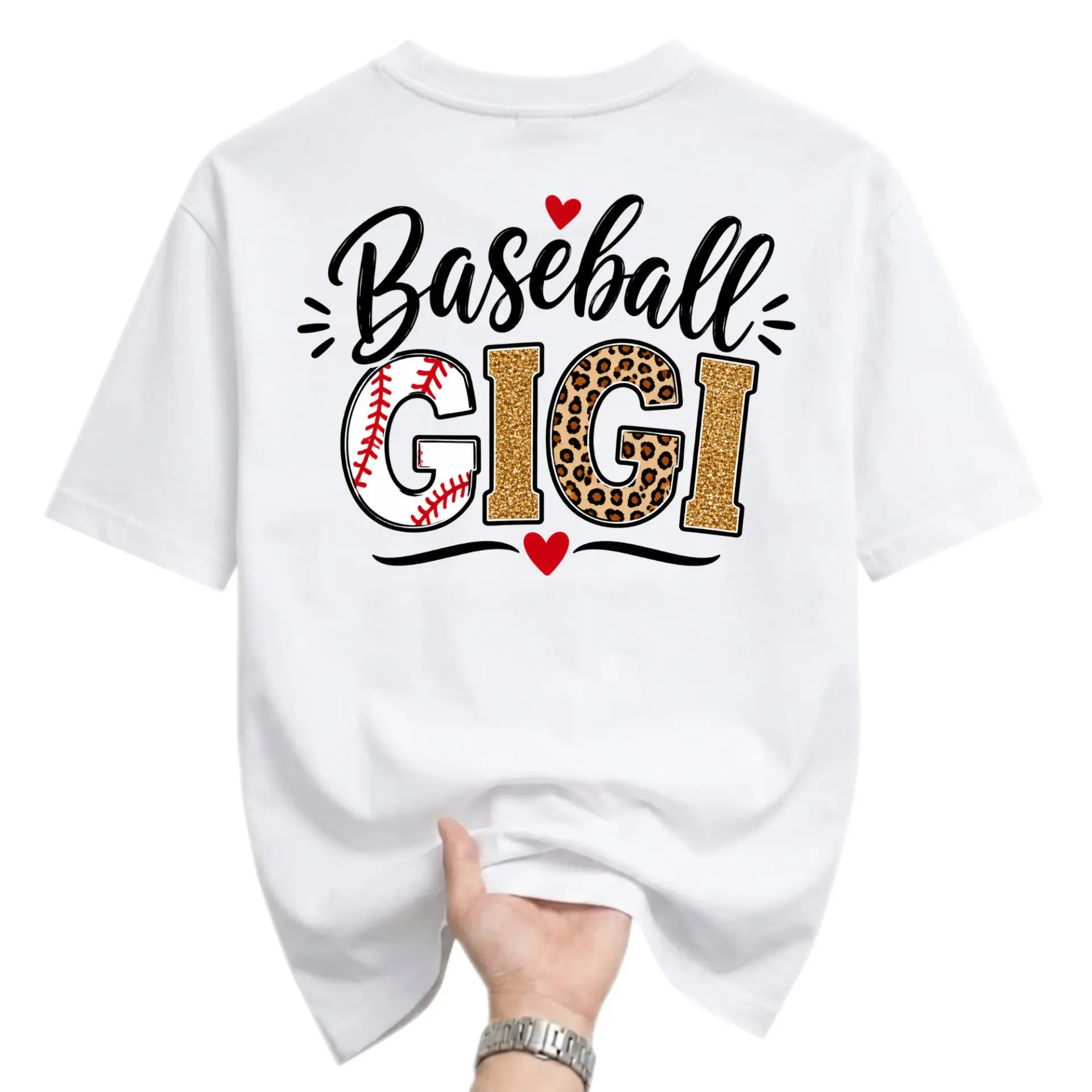 Graphic Tee Baseball Gigi Shirt Sport Themed Crew Neck Casual Top for Everyday Wear Comfortable Cotton Blend Apparel