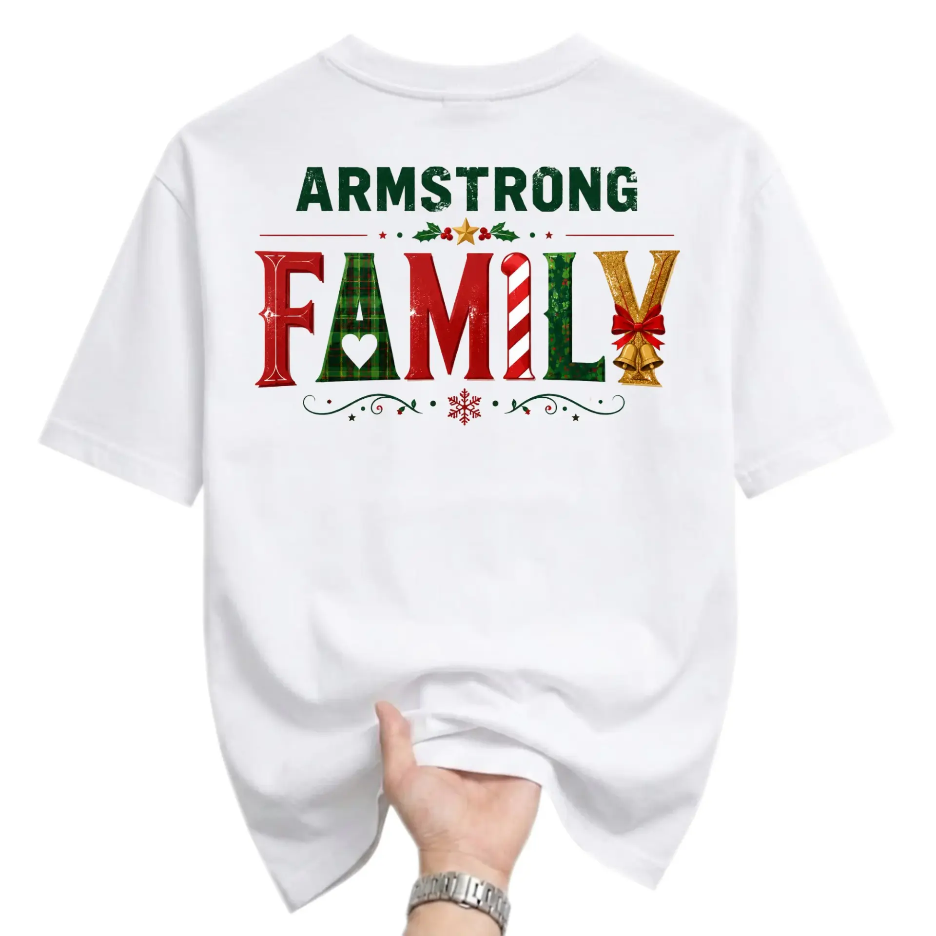 Funny Shirt Armstrong Family Christmas Graphic Tee Holiday Season Unisex Crew Neck Casual Wear Soft Cotton Top