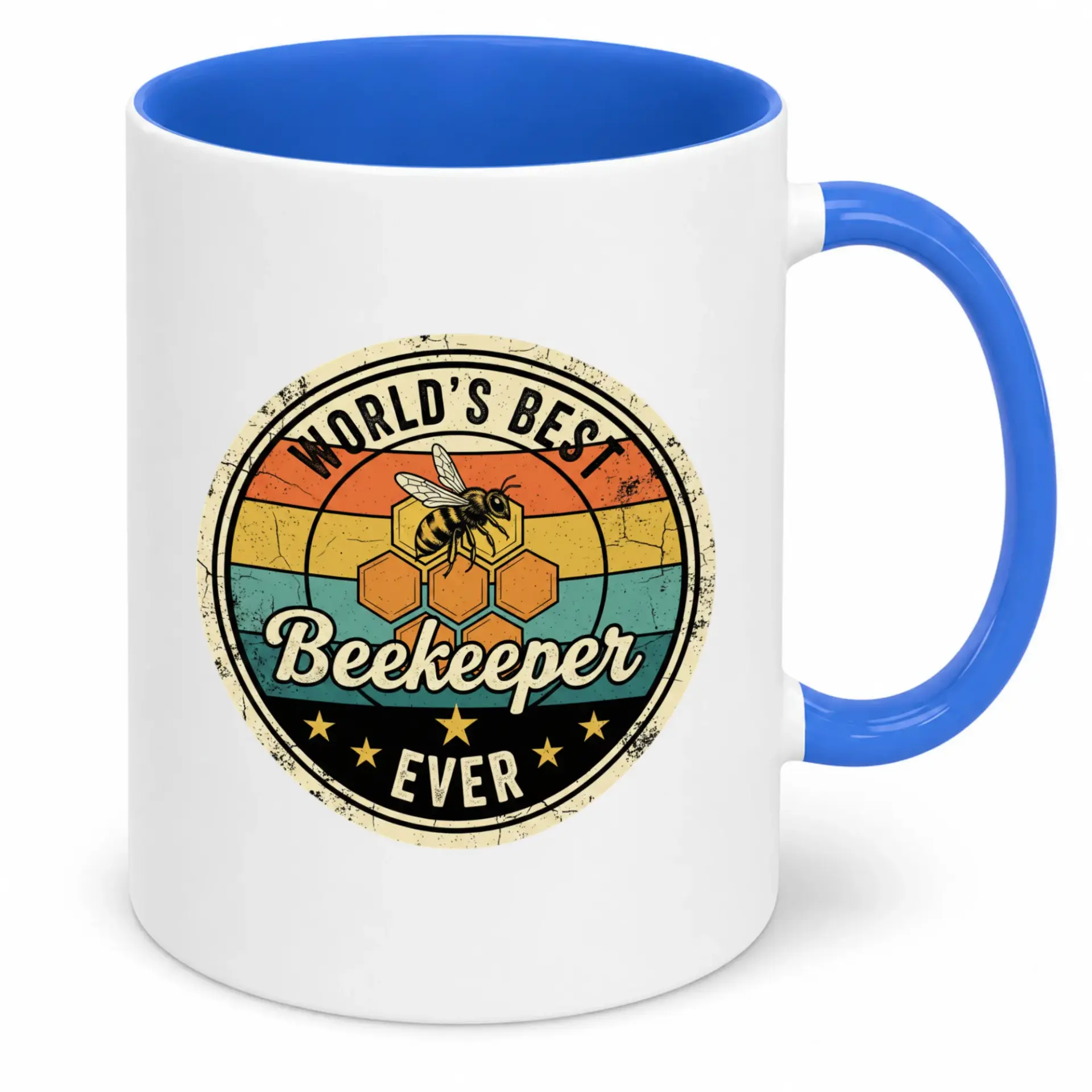 Funny Beekeeper Coffee Mug 's Best Ever Bee Ceramic Cup Gift for Apiarists and Nature Lovers Home Kitchen Office Drinkware