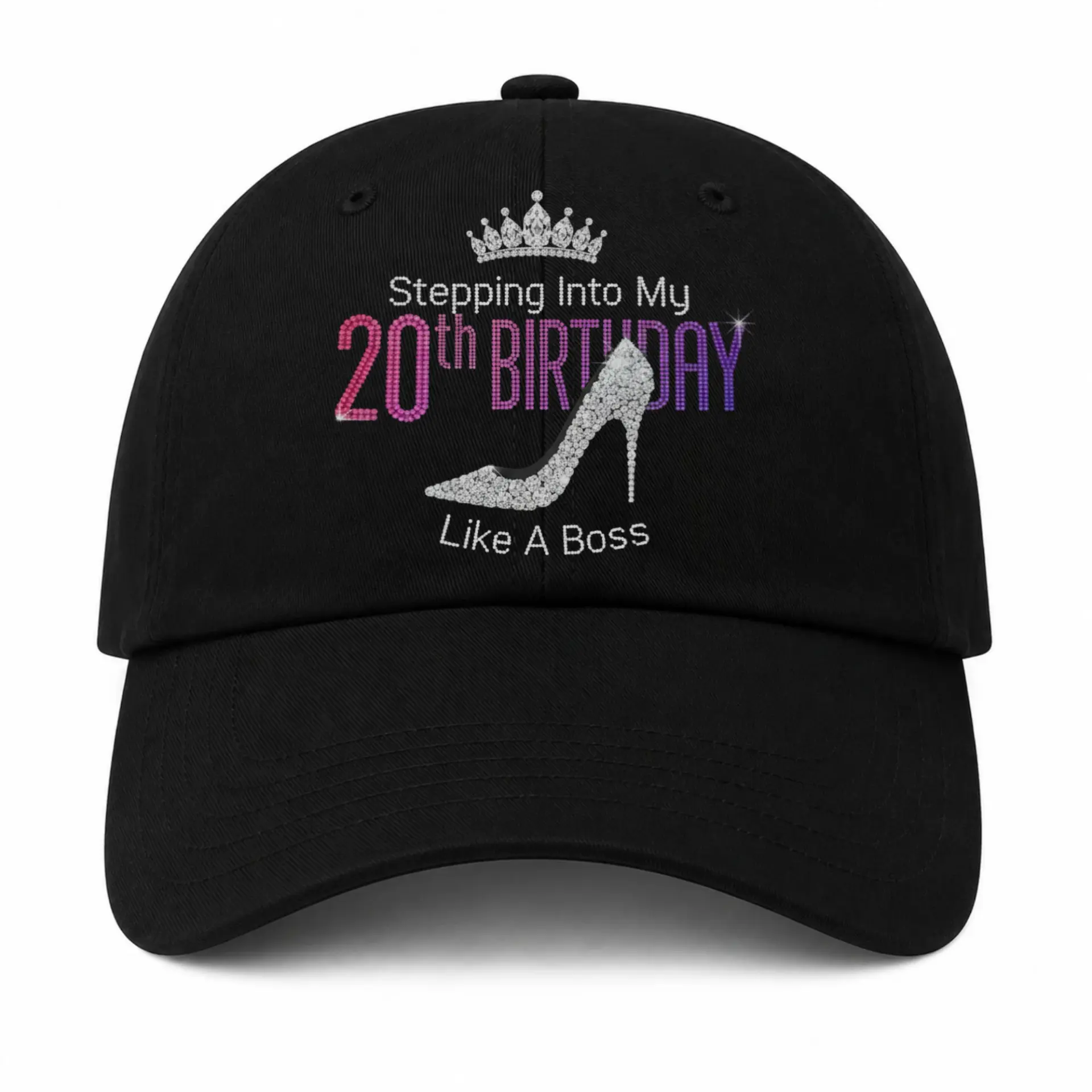Vinyl Sticker Pack 20th Birthday Celebration Design Decorative Decals for Personalized Custom Water Bottle Decor