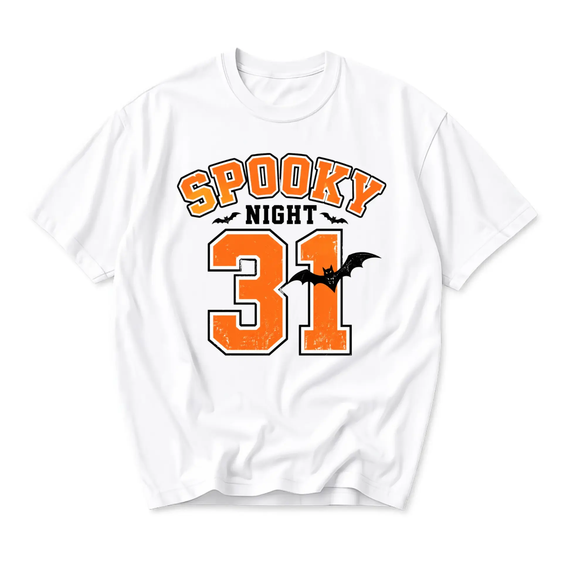 T-shirt Spooky Night 31 Graphic Tee Seasonal Holiday Unisex Crew Neck Short Sleeve Cotton Blend Casual Everyday Apparel