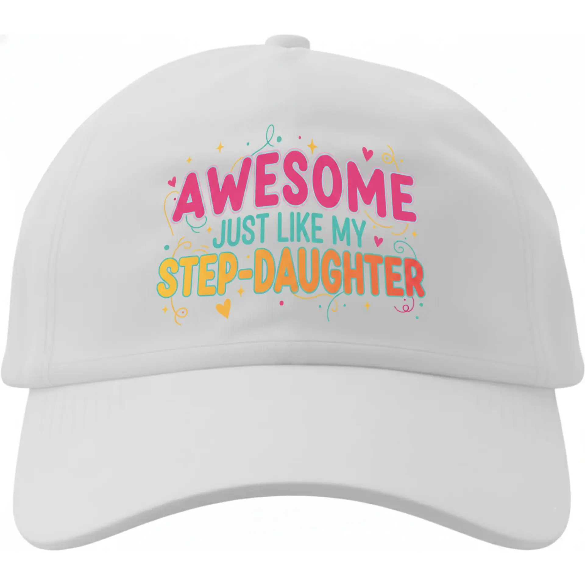 Dad Hat Baseball Cap Awesome Just Like My Step-Daughter Graphic Print Adjustable Cotton Sun Protection Headwear Unisex