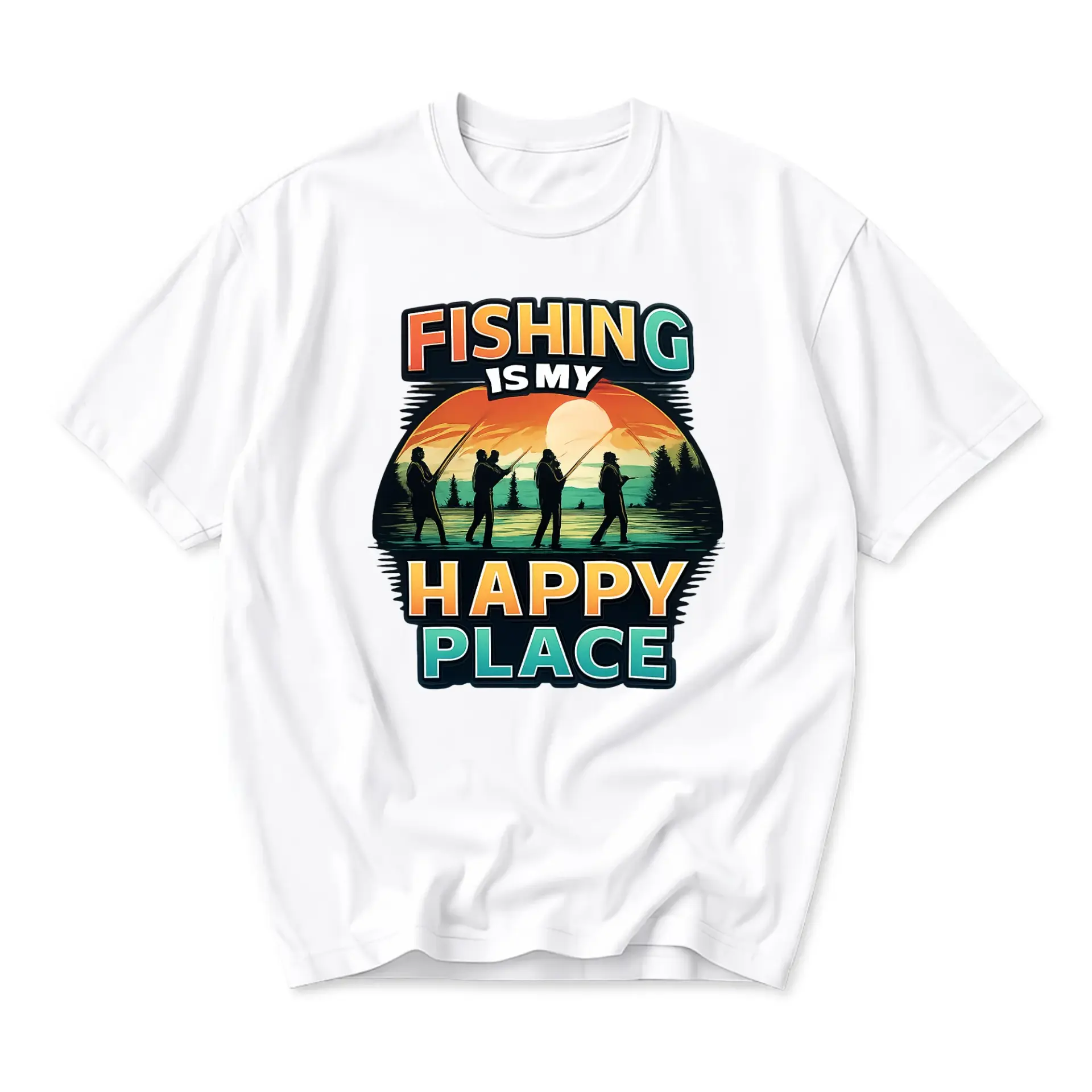 Graphic Tee Fishing Is My Unisex Crew Neck Short Sleeve Shirt for Outdoor Enthusiasts and Casual Wear