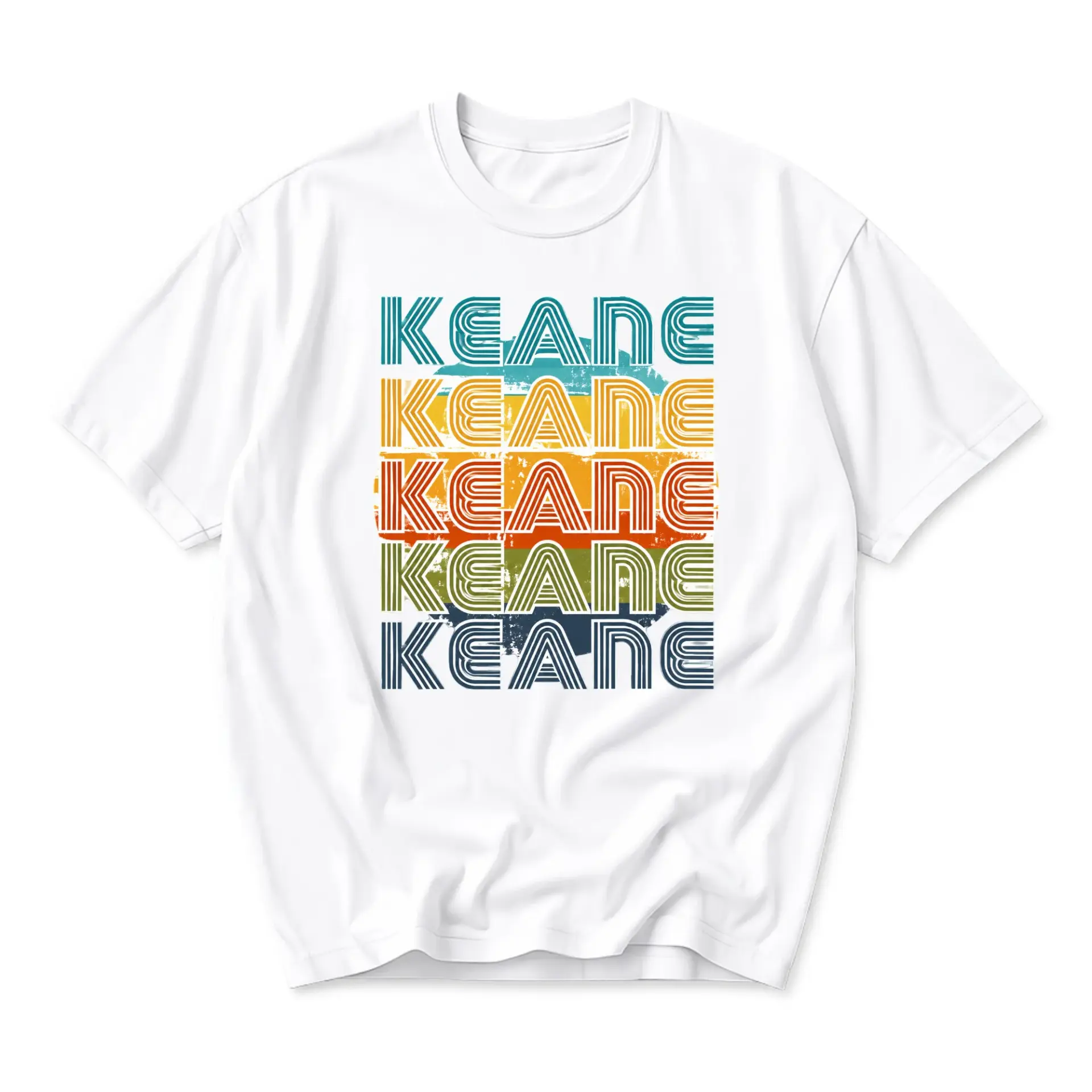 Graphic Tee Unisex Retro Style Printed Shirt Featuring Distressed Vintage Sunset Aesthetic Design on Soft Cotton