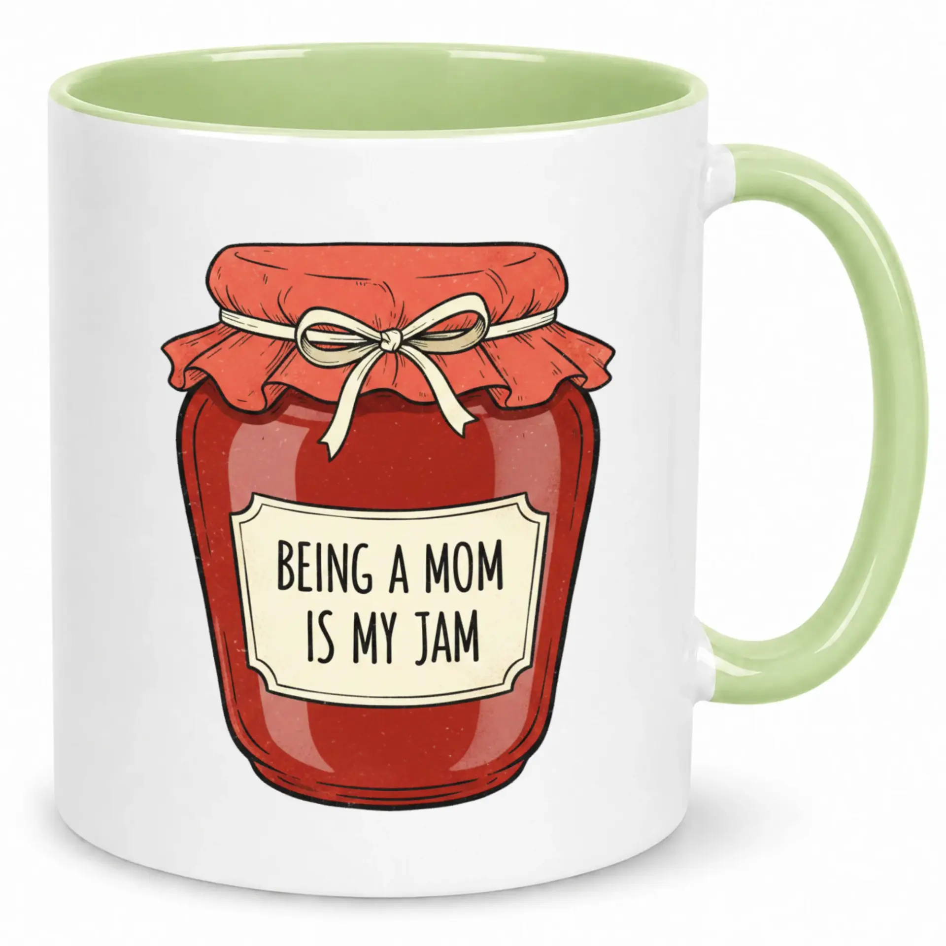 Funny Mom Coffee Mug with "being a Is My Jam" Design 11oz/15oz Ceramic Cup Perfect Gift for on Birthdays & Holidays