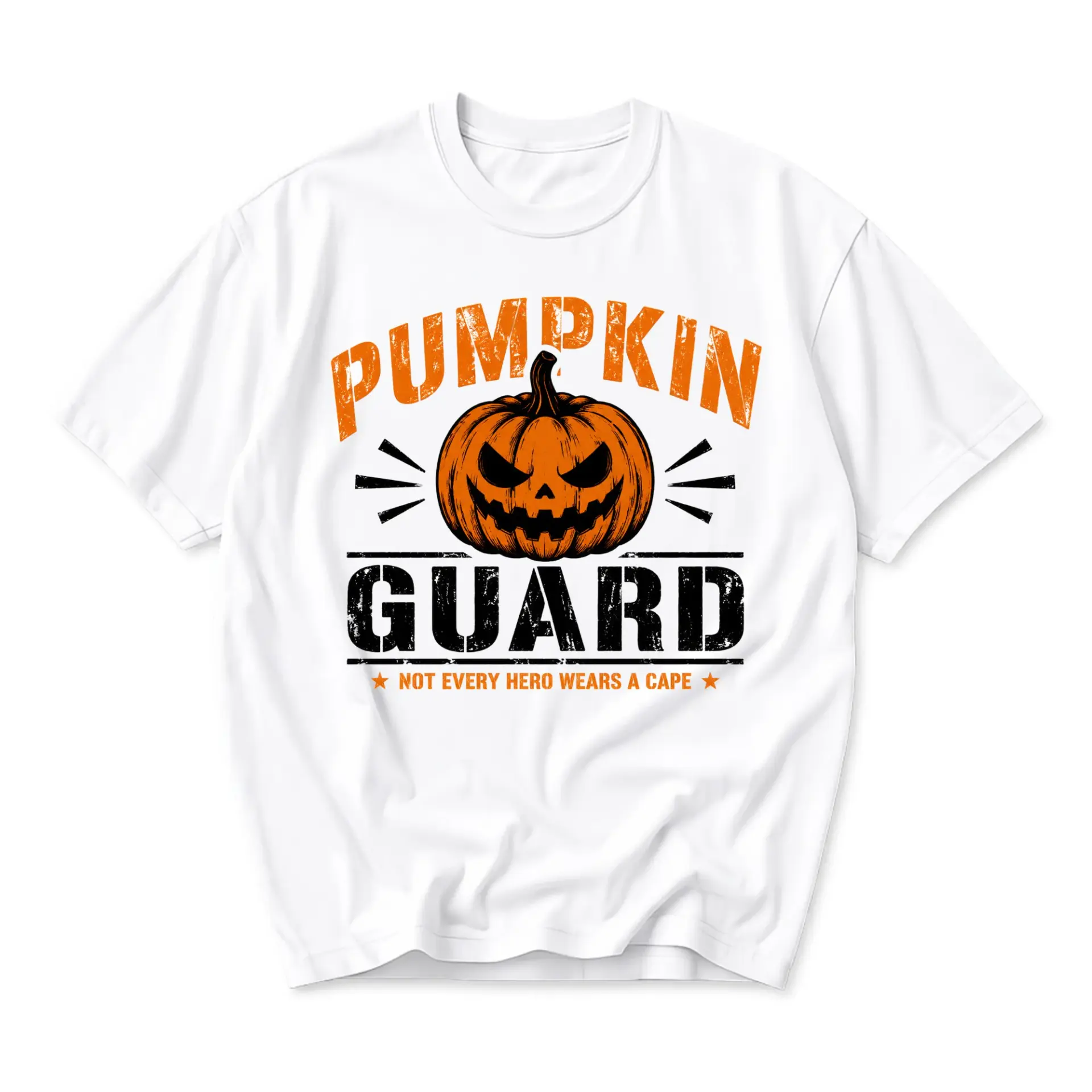Funny Shirt Pumpkin Guard Graphic Tee Seasonal Holiday Apparel for Casual Wear and Festive Self Expression