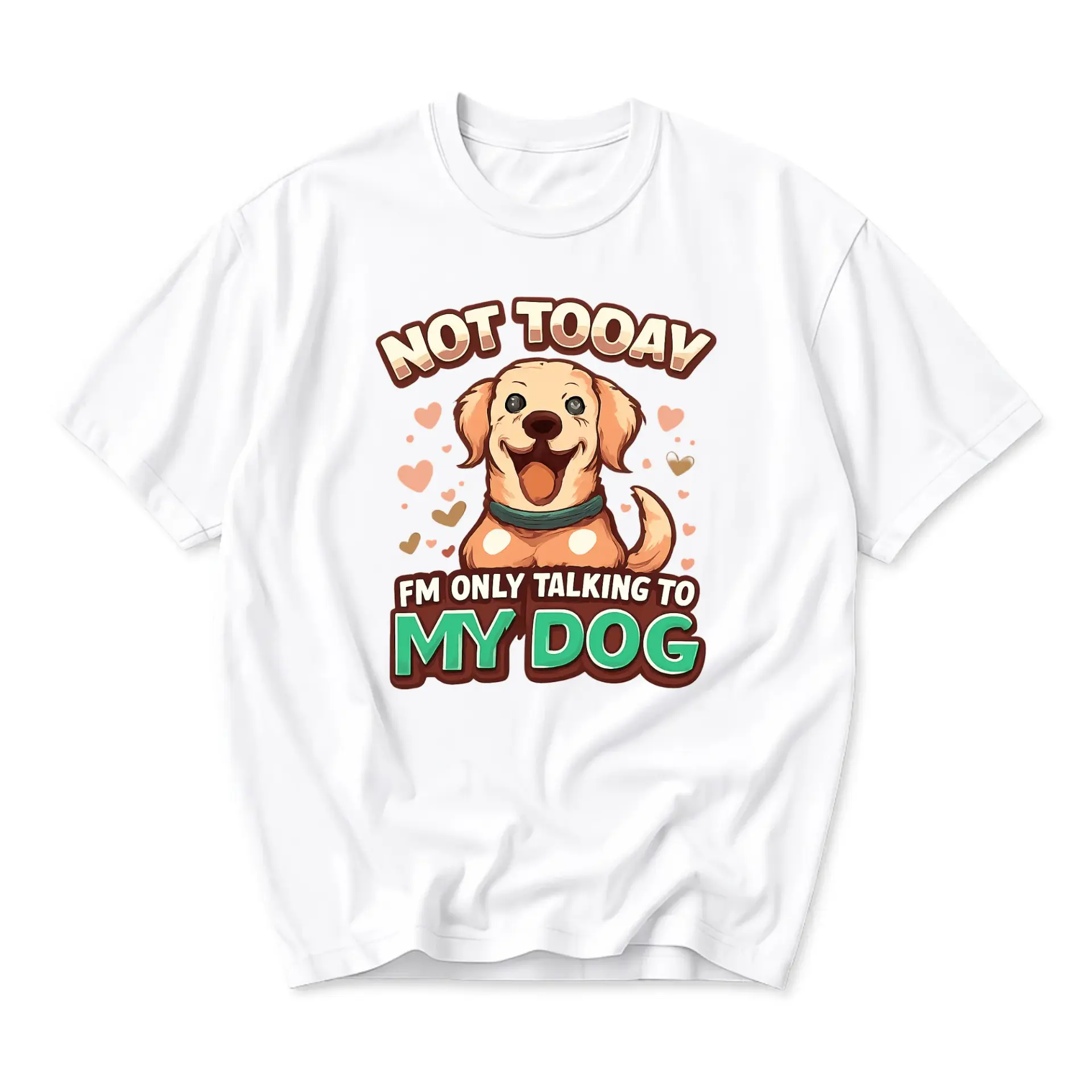 Funny Shirt Unisex Graphic Printed T-Shirt Featuring a Happy Puppy Design