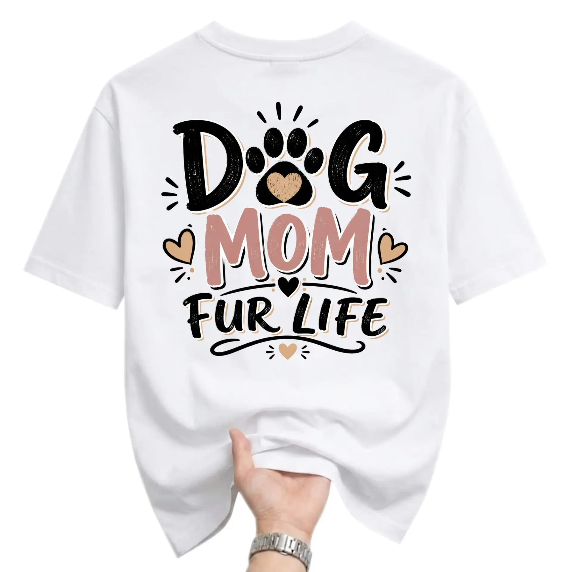 Graphic Tee Dog Mom Casual Unisex Shirt Short Sleeve Crew Neck Pet Lover