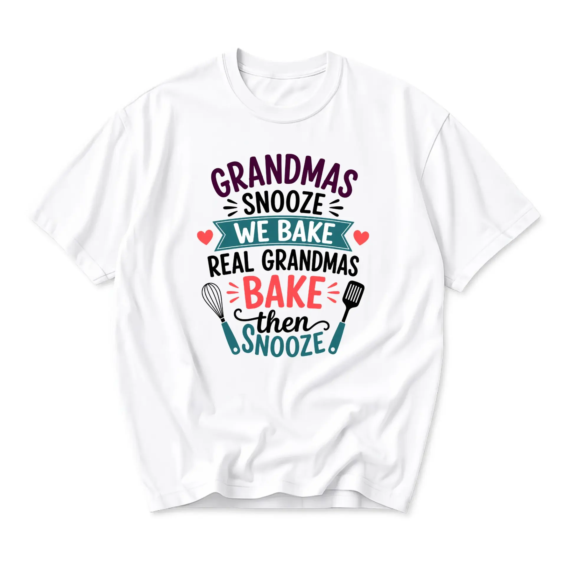 Funny Shirt for Grandmas Graphic Tee Cute Baking Quote Apparel Casual Unisex Cotton Crew Neck Top Cooking Enthusiast Gift