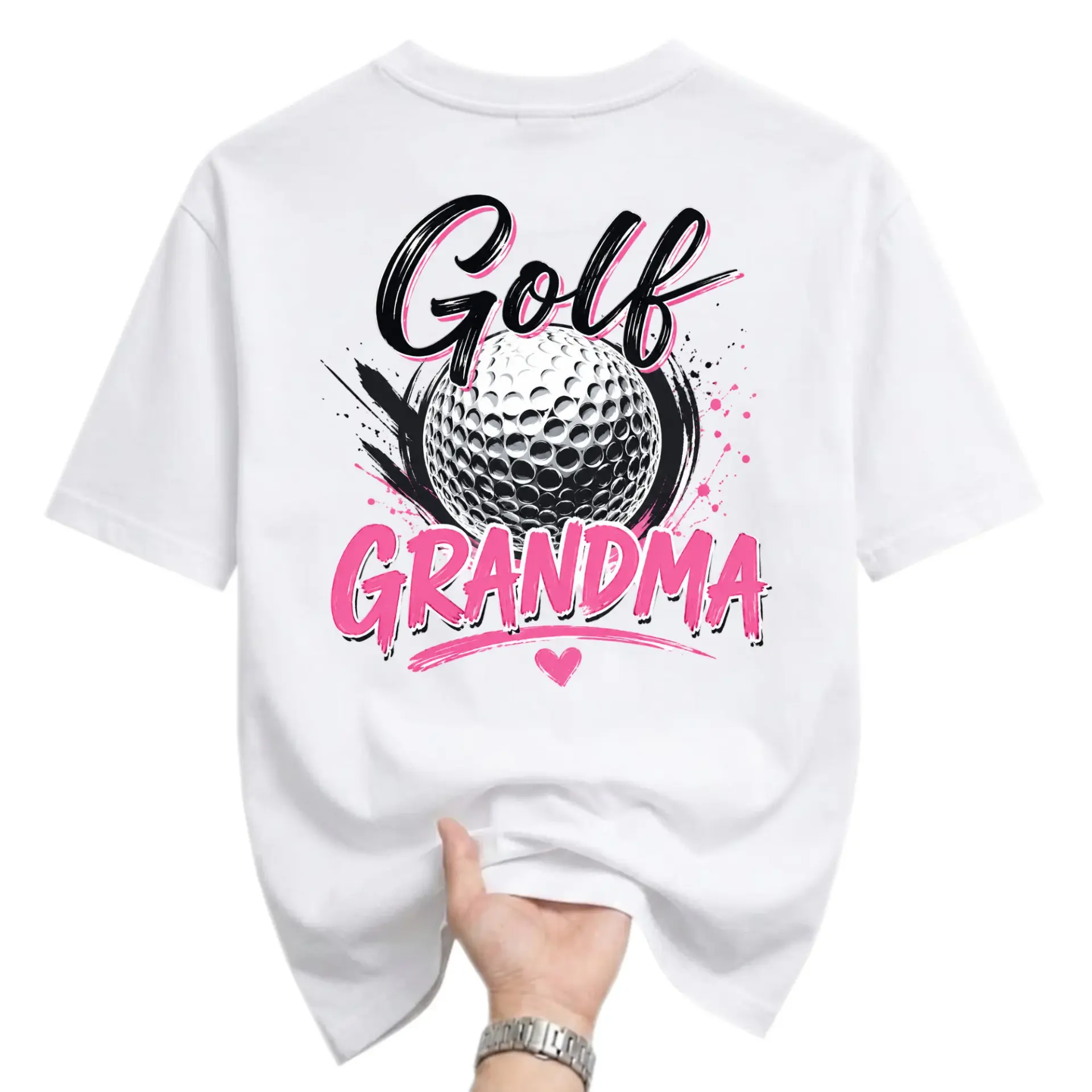 Golf Grandma Graphic Tee Unisex Casual Crew Neck T-Shirt Sporty Leisure Wear Comfortable Cotton Blend Apparel