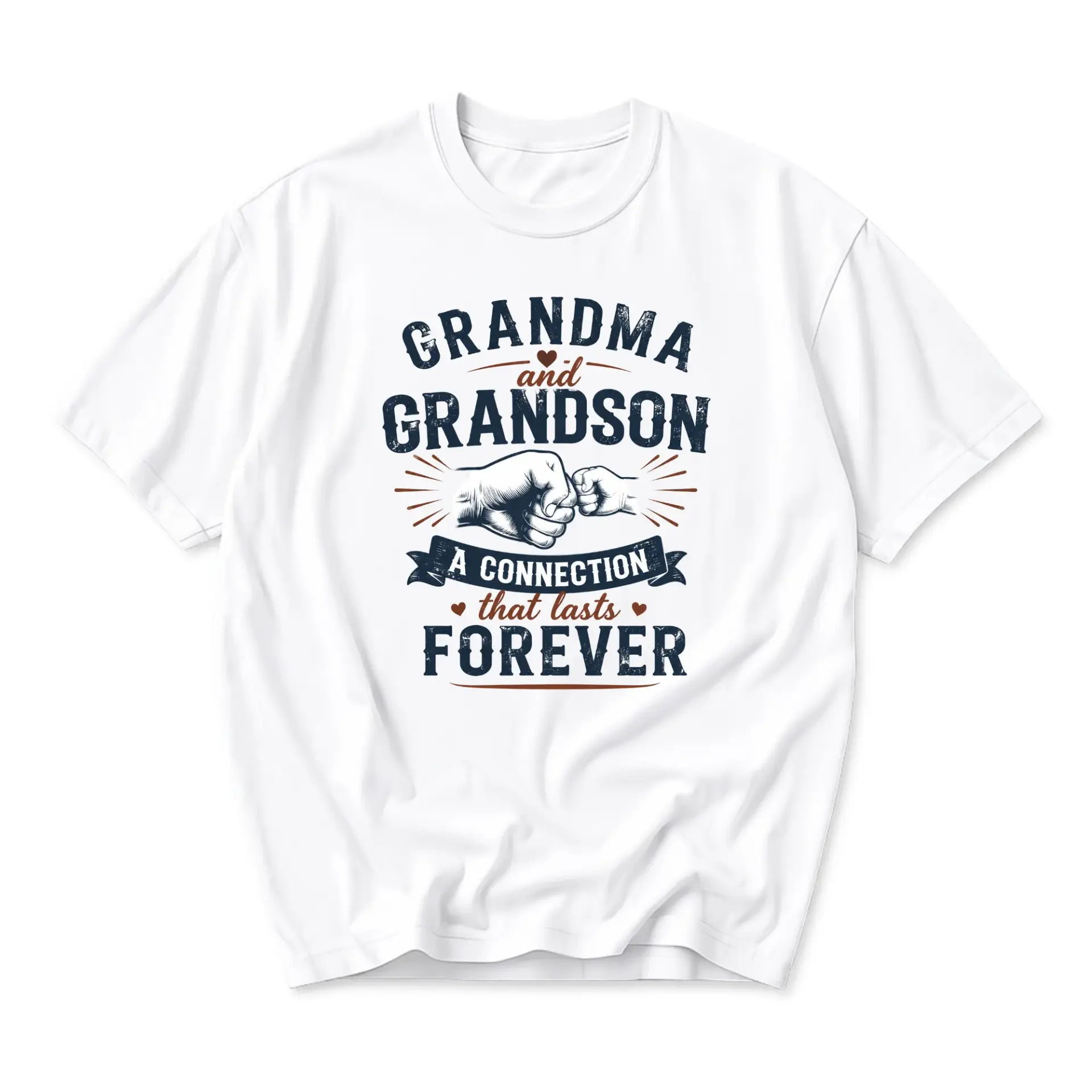 Graphic Tee Grandma and Grandson Fist Bump Design Unisex Casual Everyday