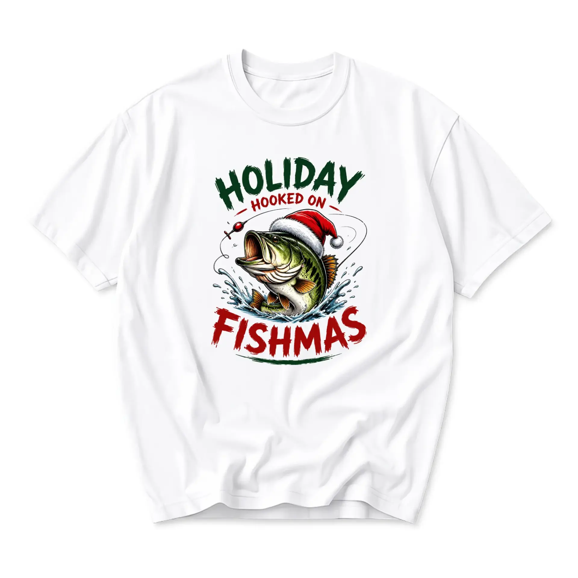Funny Shirt Holiday on Fishmas Graphic Tee Unisex Casual Apparel Festive