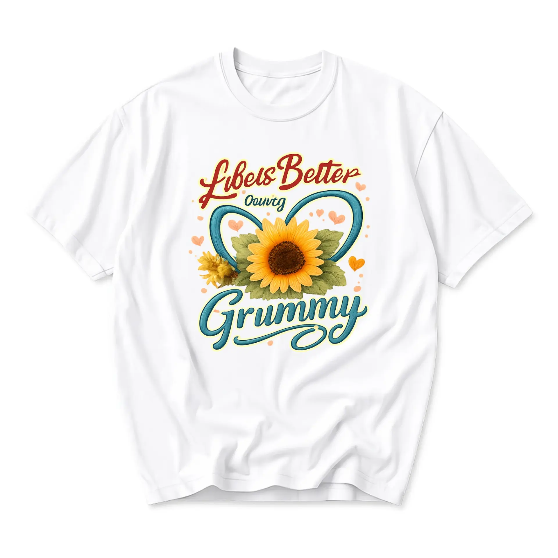 Graphic Tee Unisex Sunflower Inspirational Floral Design Casual Cotton
