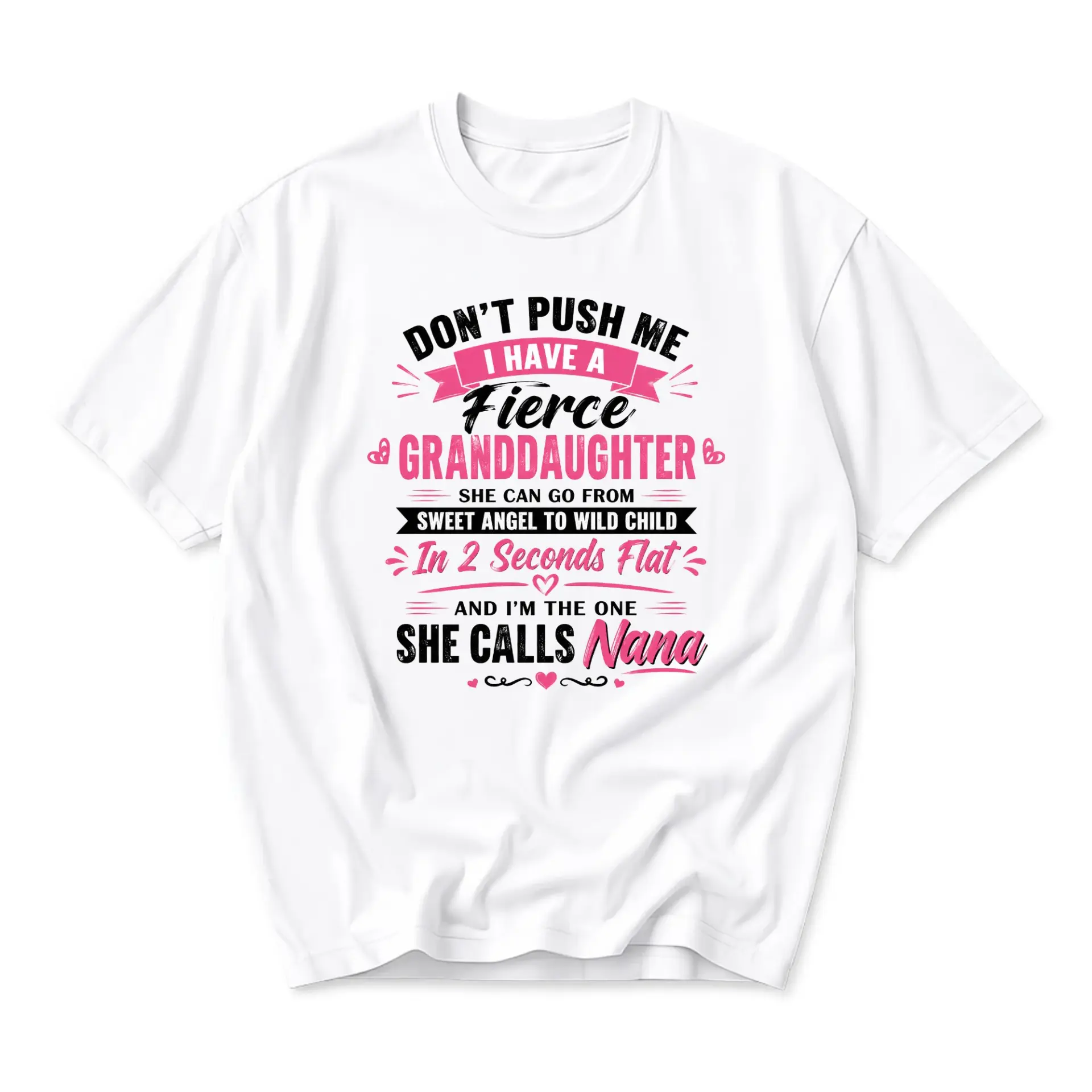 Funny Shirt for Nana Graphic Tee Unisex Crew Neck Short Sleeve Casual Cotton Blend Top Gift for Grandmother