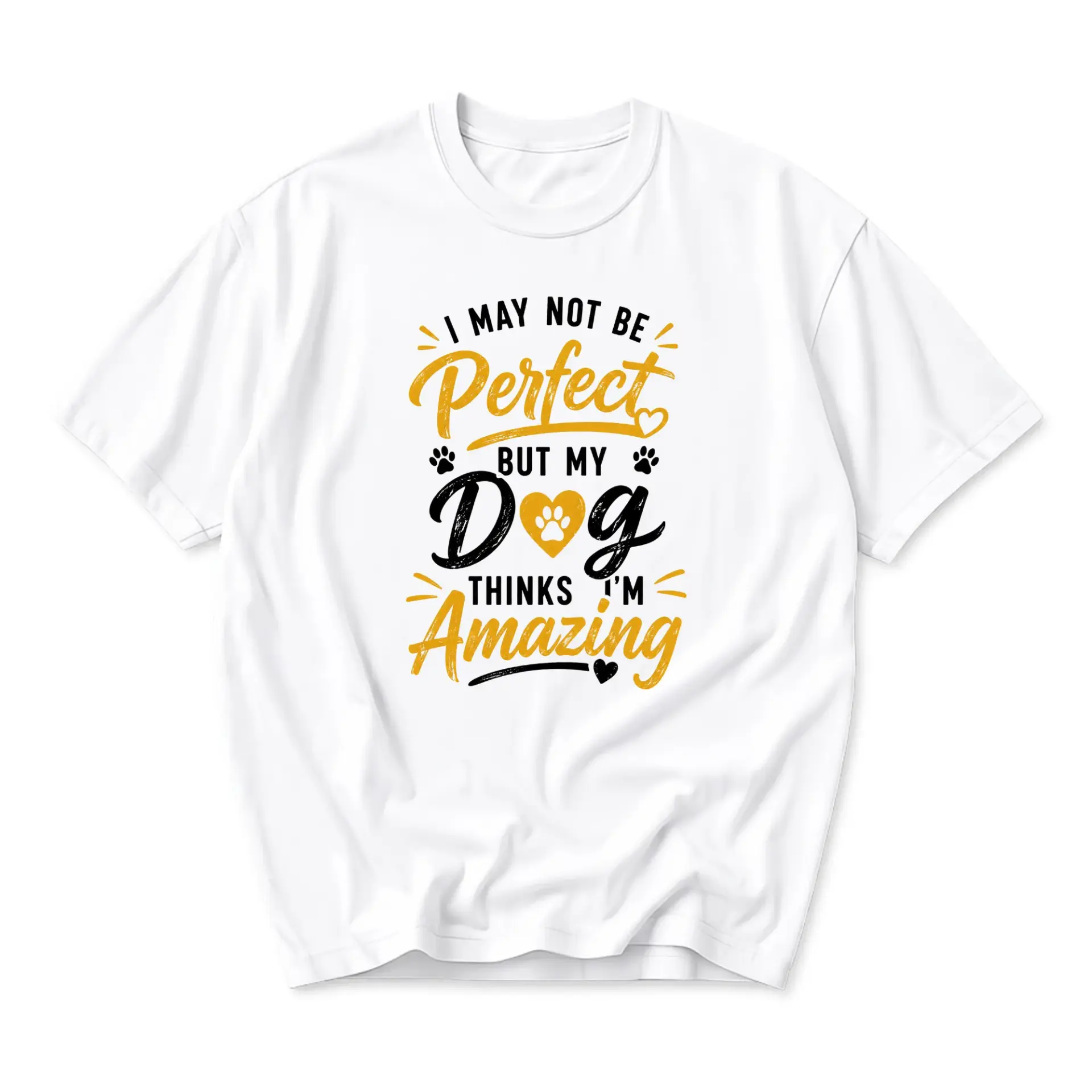 Funny Shirt I May Not Be Perfect but Thinks I Am Amazing Graphic Tee Unisex