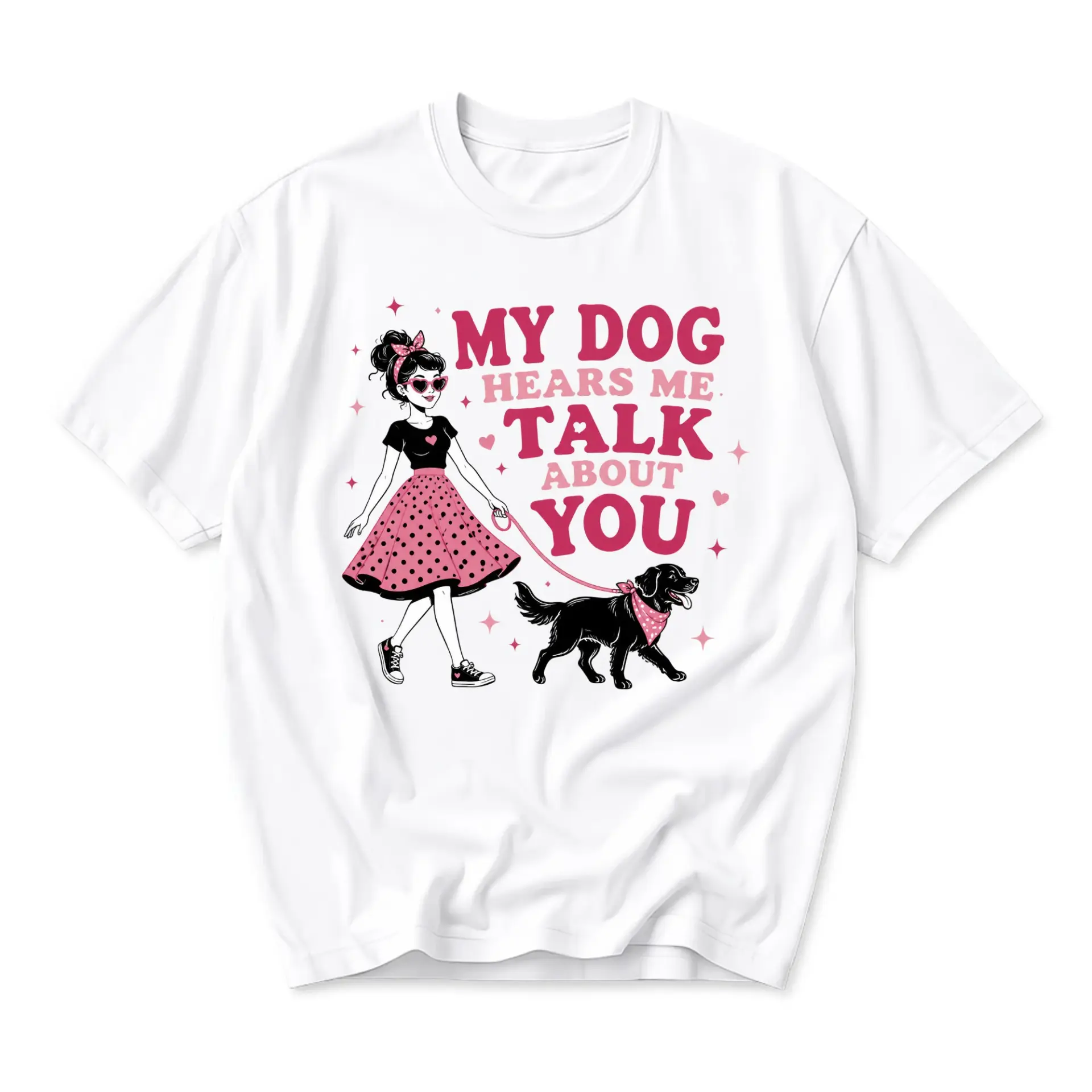 Graphic Tee Hears Me Talk About You Funny Shirt Unisex Crew Neck Cotton