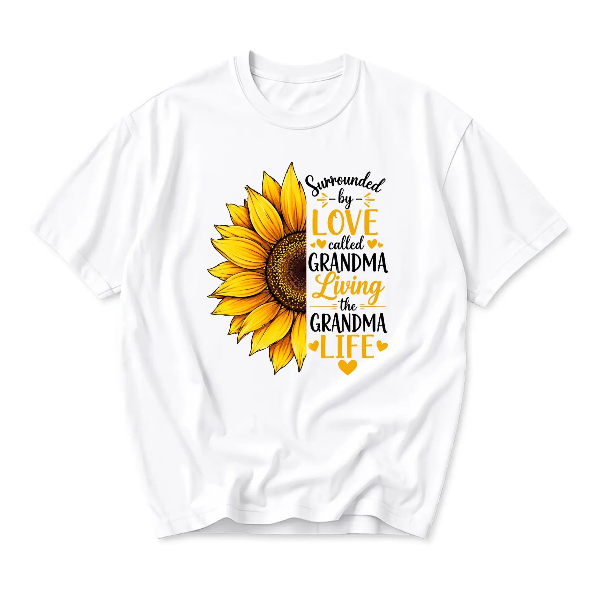Graphic Tee Unisex Sunflower Inspired Floral Print Shirt for Everyday