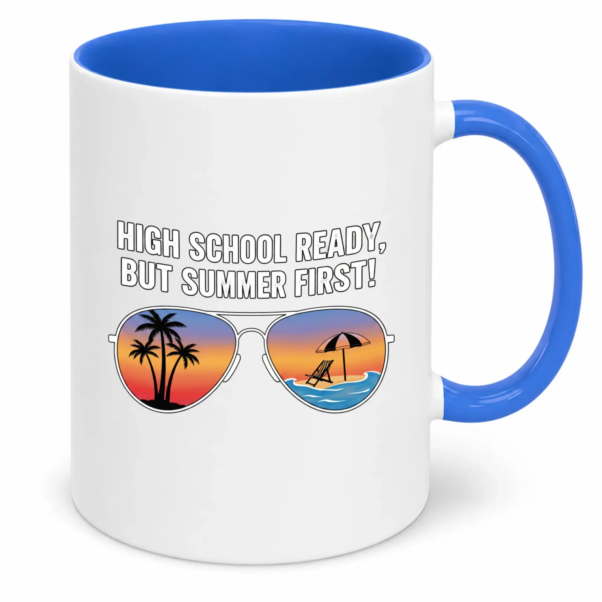 Funny Coffee Mug for High School Students Vacation Themed Ceramic Drinkware Unique Back to Season Gift Teens and