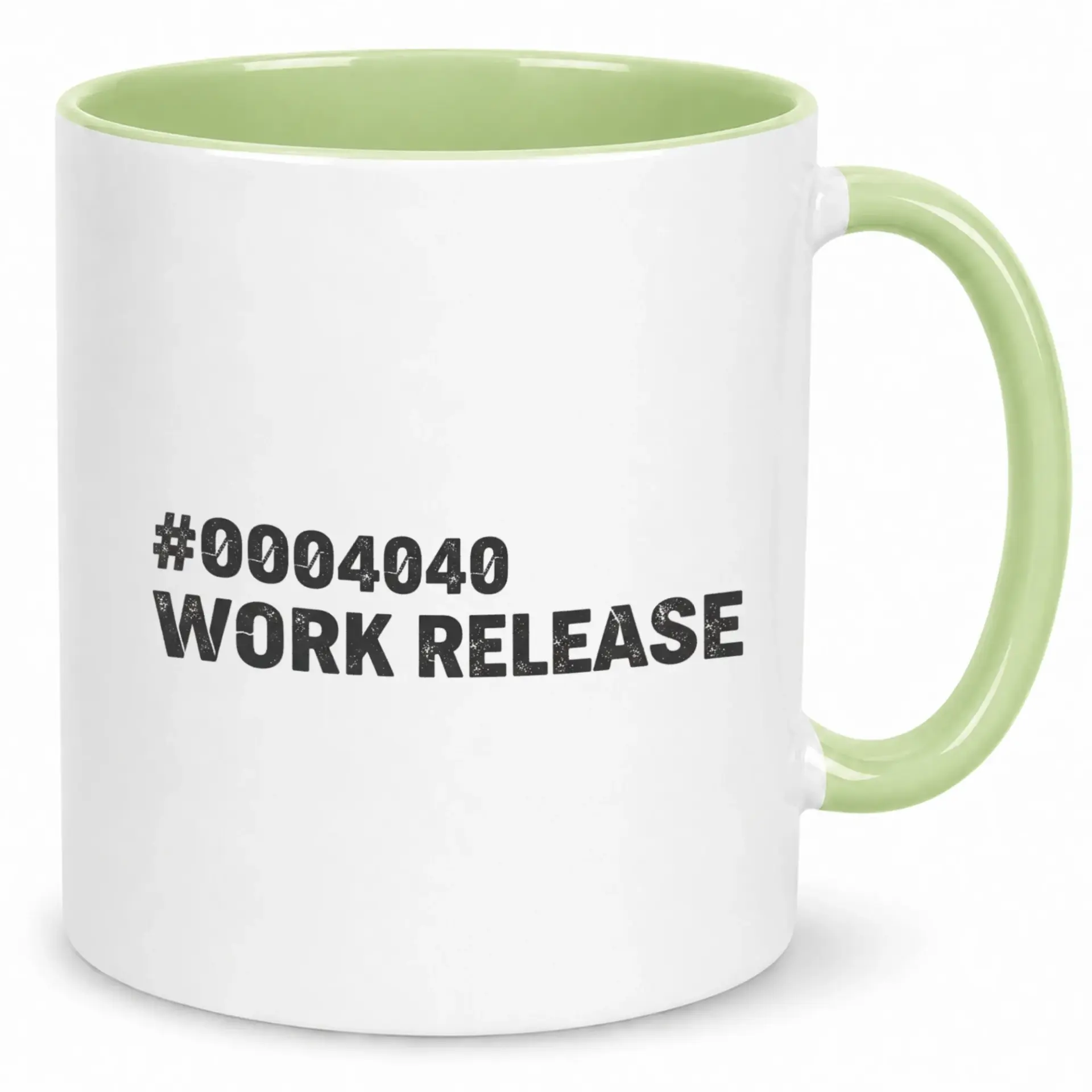 Funny Ceramic Coffee Mug with "work Release" Design for Office Humor and Everyday Beverage Enjoyment, 11oz or 15oz Capacity
