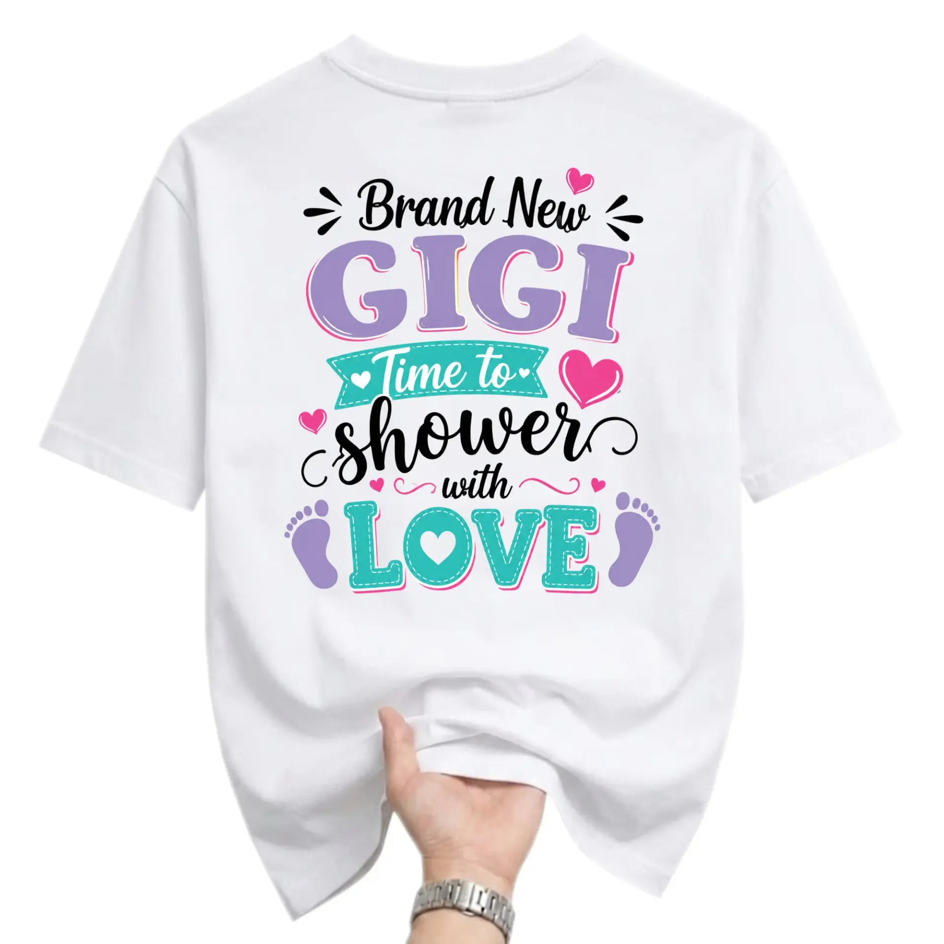 Graphic Tee Brand New Gigi T-Shirt Cute Family Apparel Casual Unisex Crew Neck Top for Grandmothers and Relatives