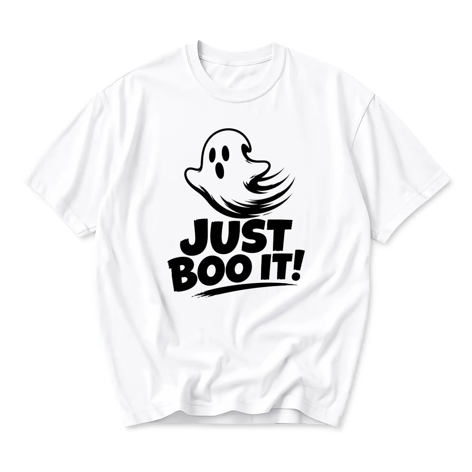 Funny Shirt Just Boo It Graphic Tee Unisex Crew Neck Soft Cotton Casual Apparel for Seasonal Holiday Fun and Everyday Wear