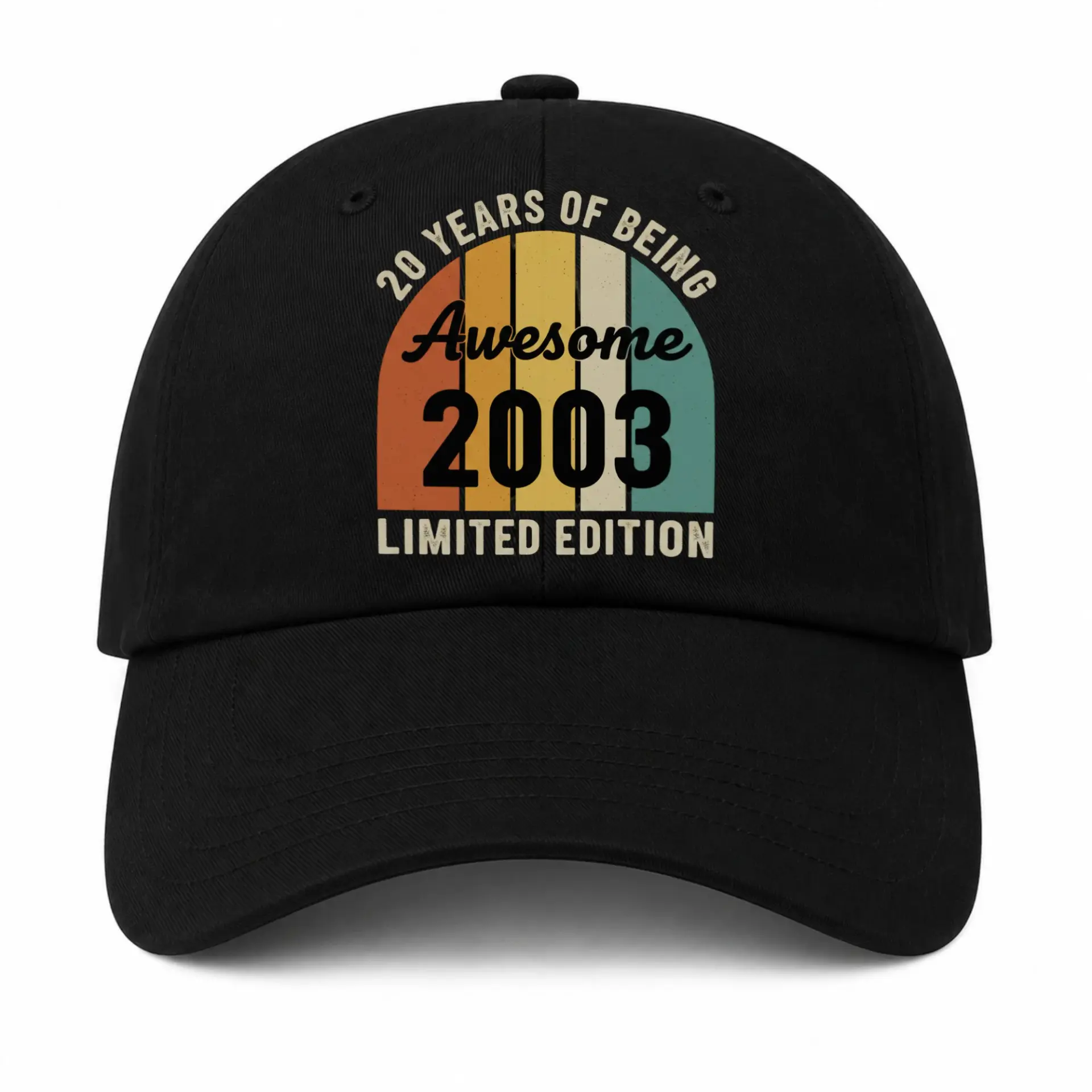 Baseball Cap 20 Years of Being Awesome 2003 Retro Style Embroidered Hat