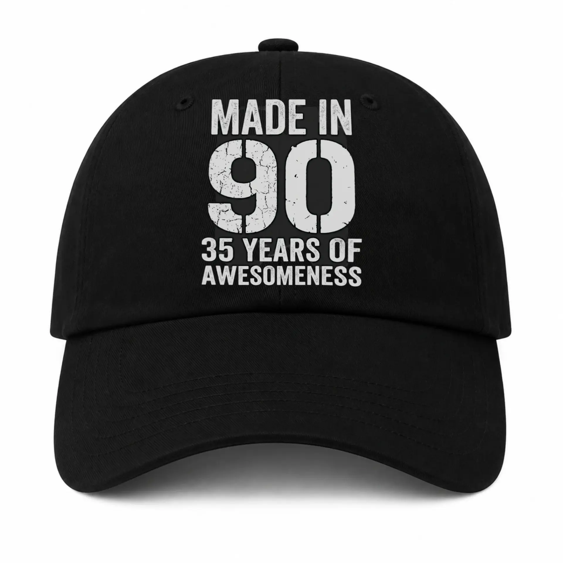 Baseball Cap Made in 1990 Vintage Style Graphic Print Birthday Gift Hat
