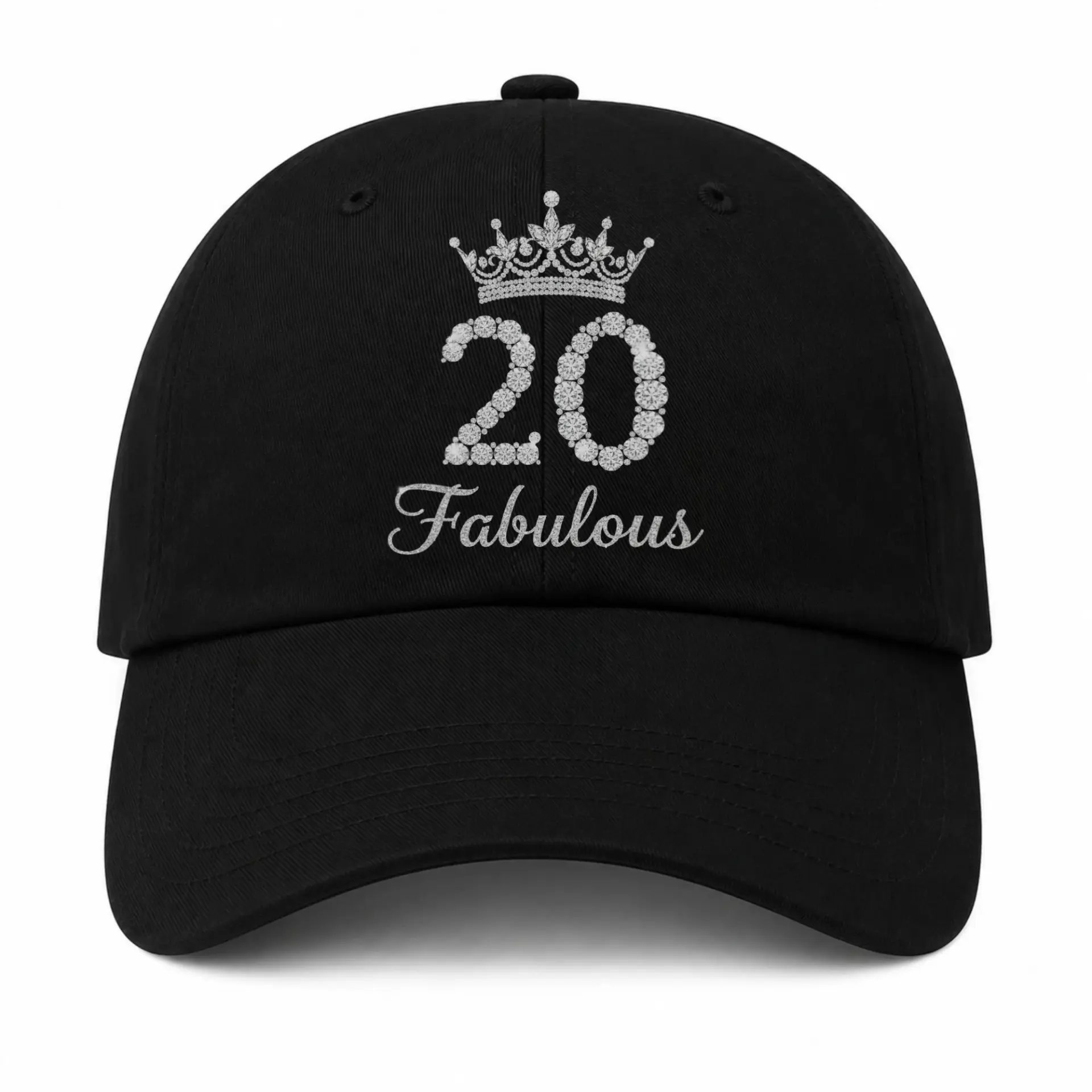 Vinyl Sticker Pack 20 and Fabulous Crown Design for Birthday Celebration Laptop Water Bottle and Luggage Decoration