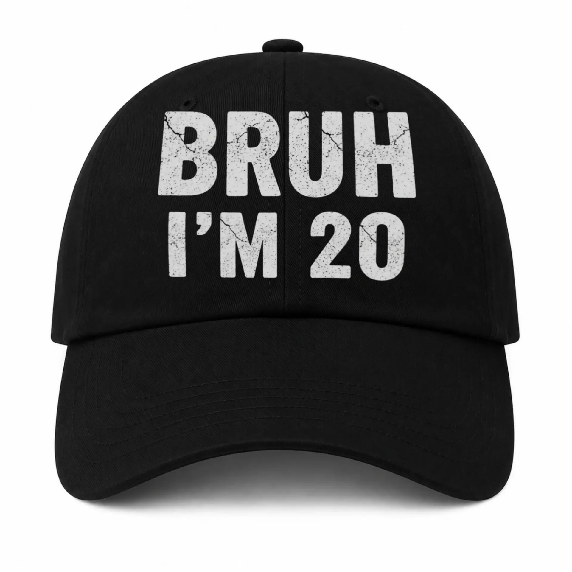 Vinyl Sticker Pack Bruh I Am 20 Funny Birthday Quote Decals Waterproof Adhesive Labels for Personalizing Accessories