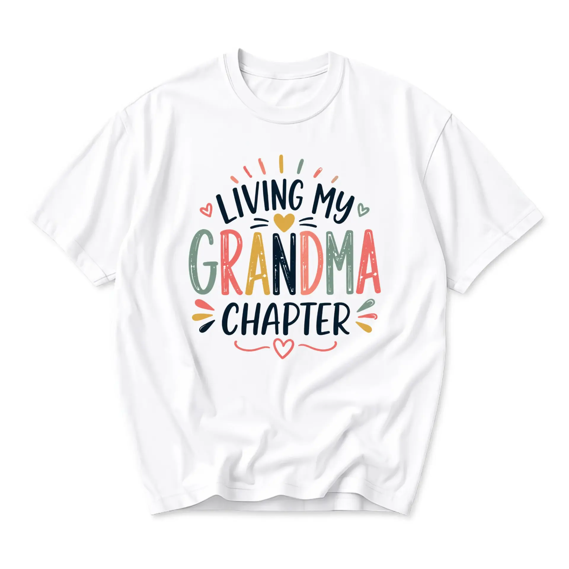 Funny Shirt Living My Grandma Chapter Graphic Tee Casual Everyday Unisex